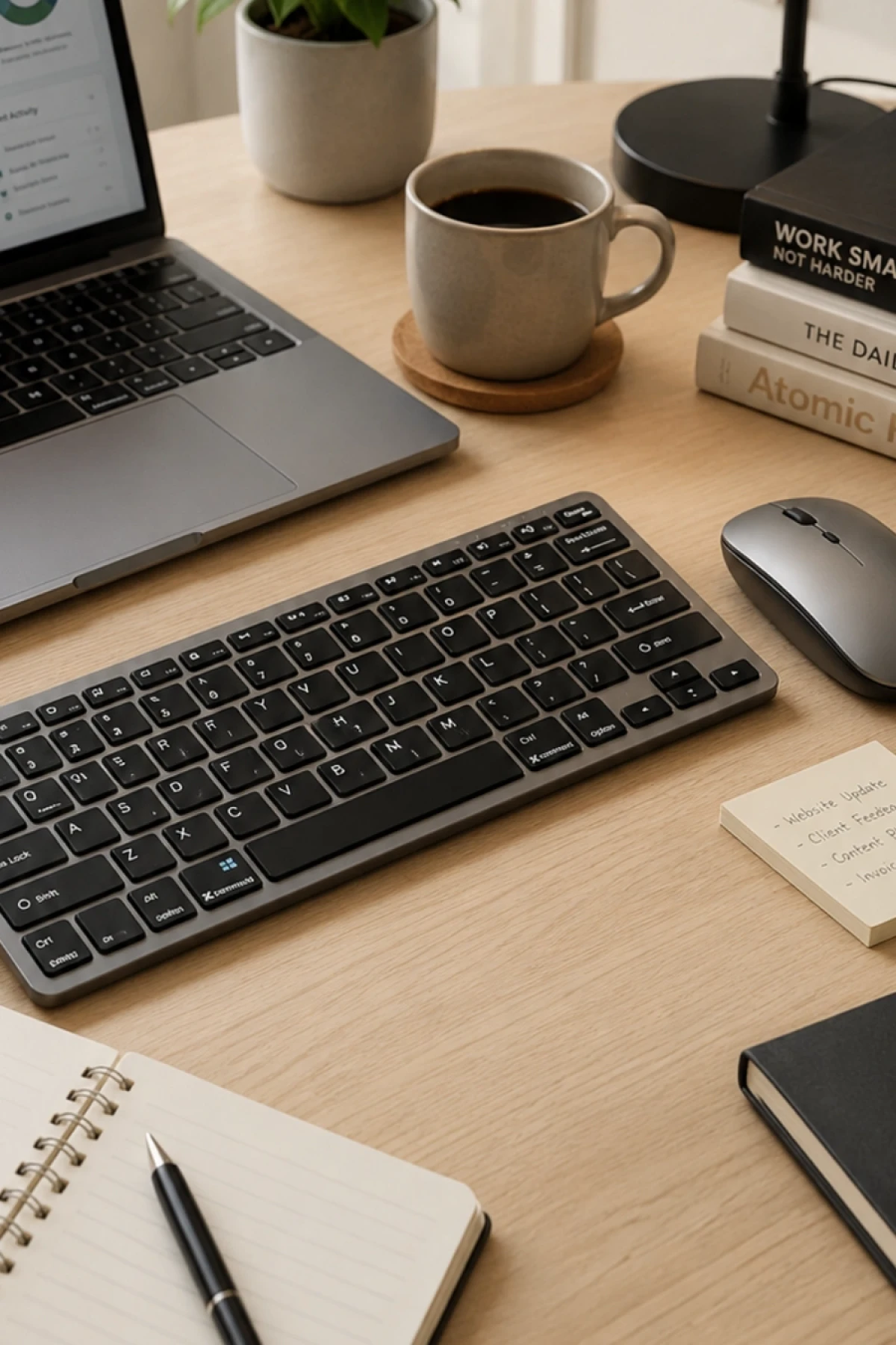 KB02 Kablosuz Bluetooth Klavye Mouse Seti – Bluetooth 5.0 ve 2.4G, Şarjlı, Sessiz Kullanım