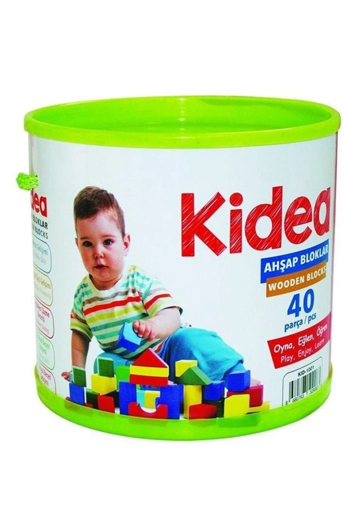 KID-1001 AHŞAP BLOKLAR 40 PARÇA