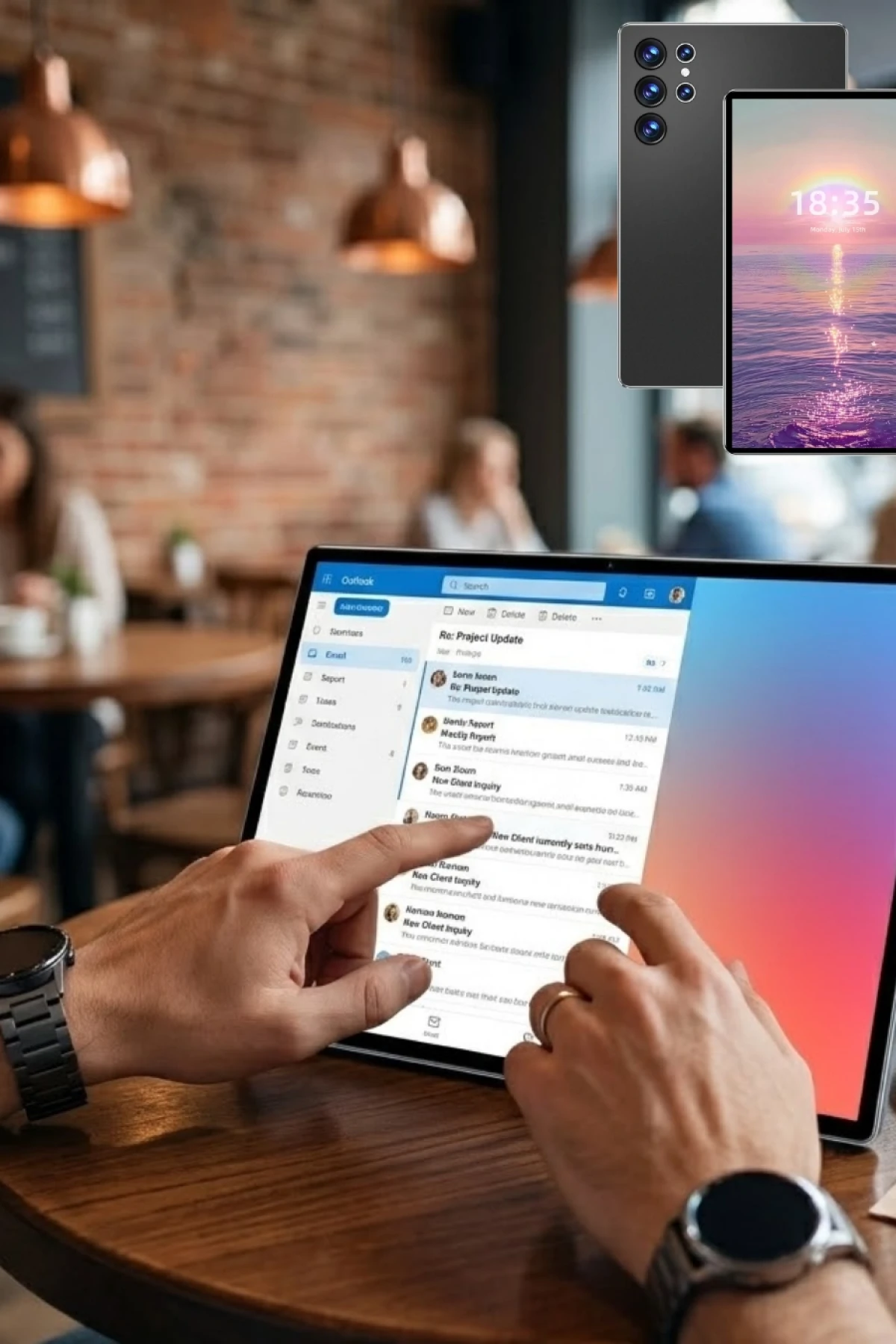 10.1 İnç HD Klavyeli Android Tablet 16GB RAM 1TB Hafıza Kalemli Kılıflı Set