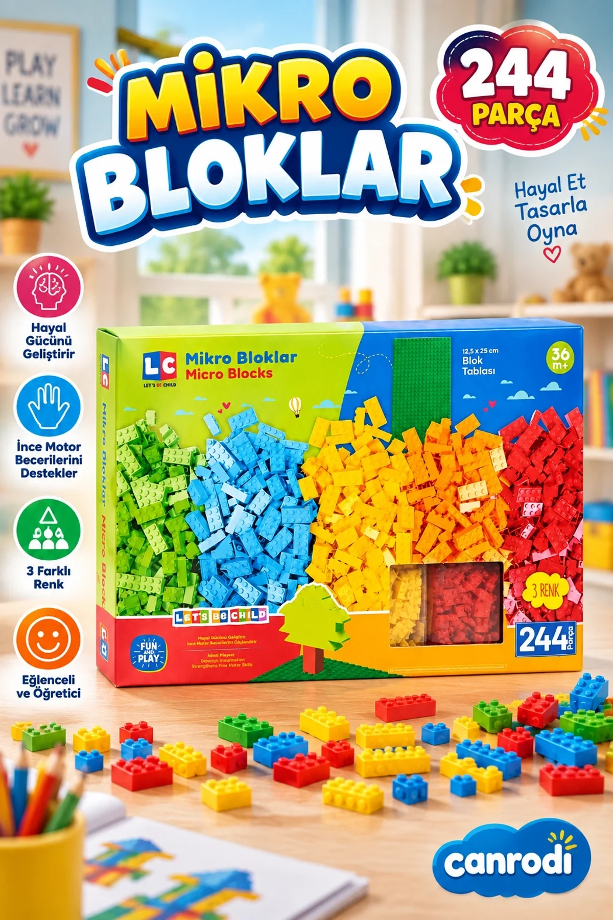 LC-31294 MİKRO BLOKLAR 244 PARÇA