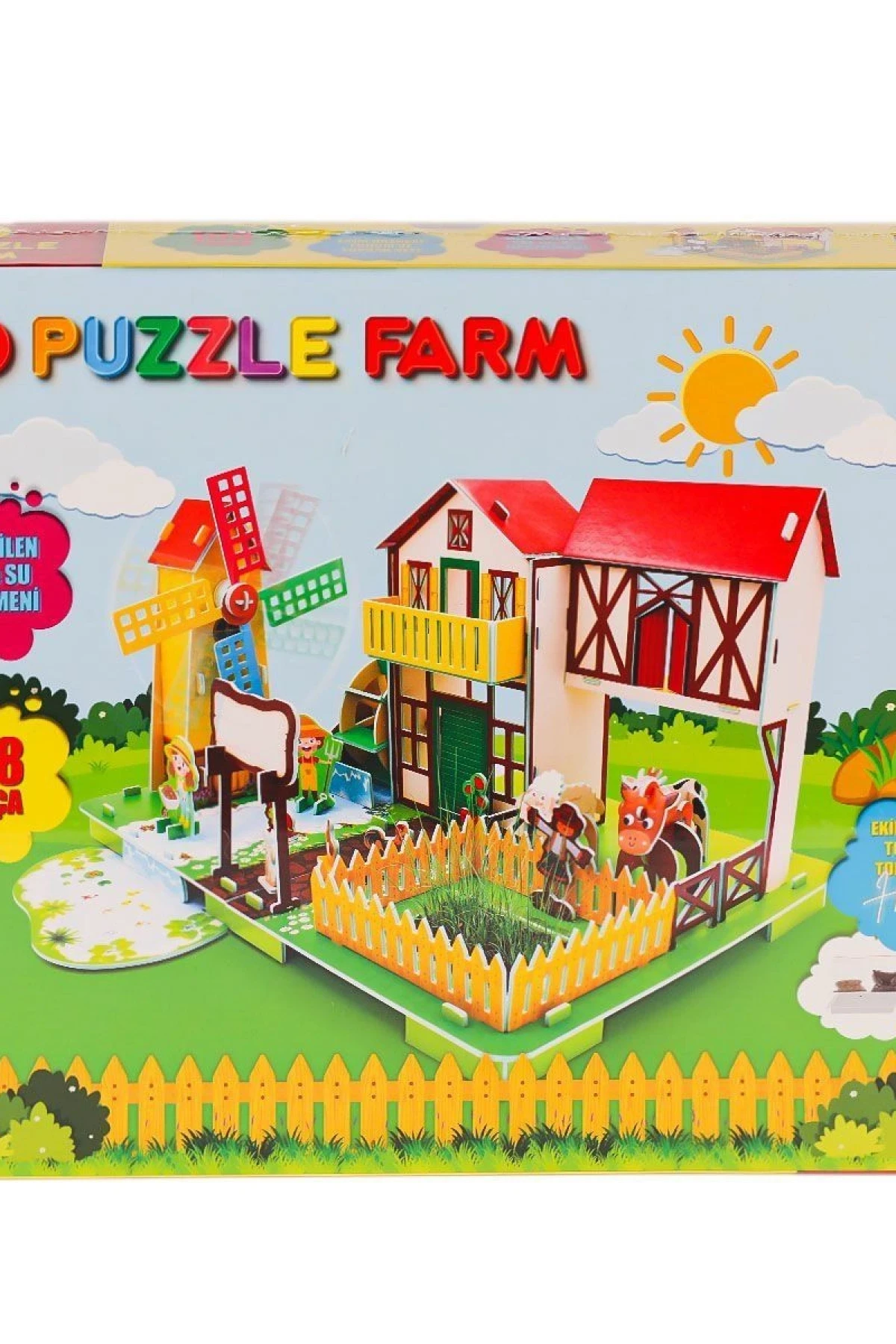 LC0115 3D Boyutlu Çiftlik Puzzle -Laçokids