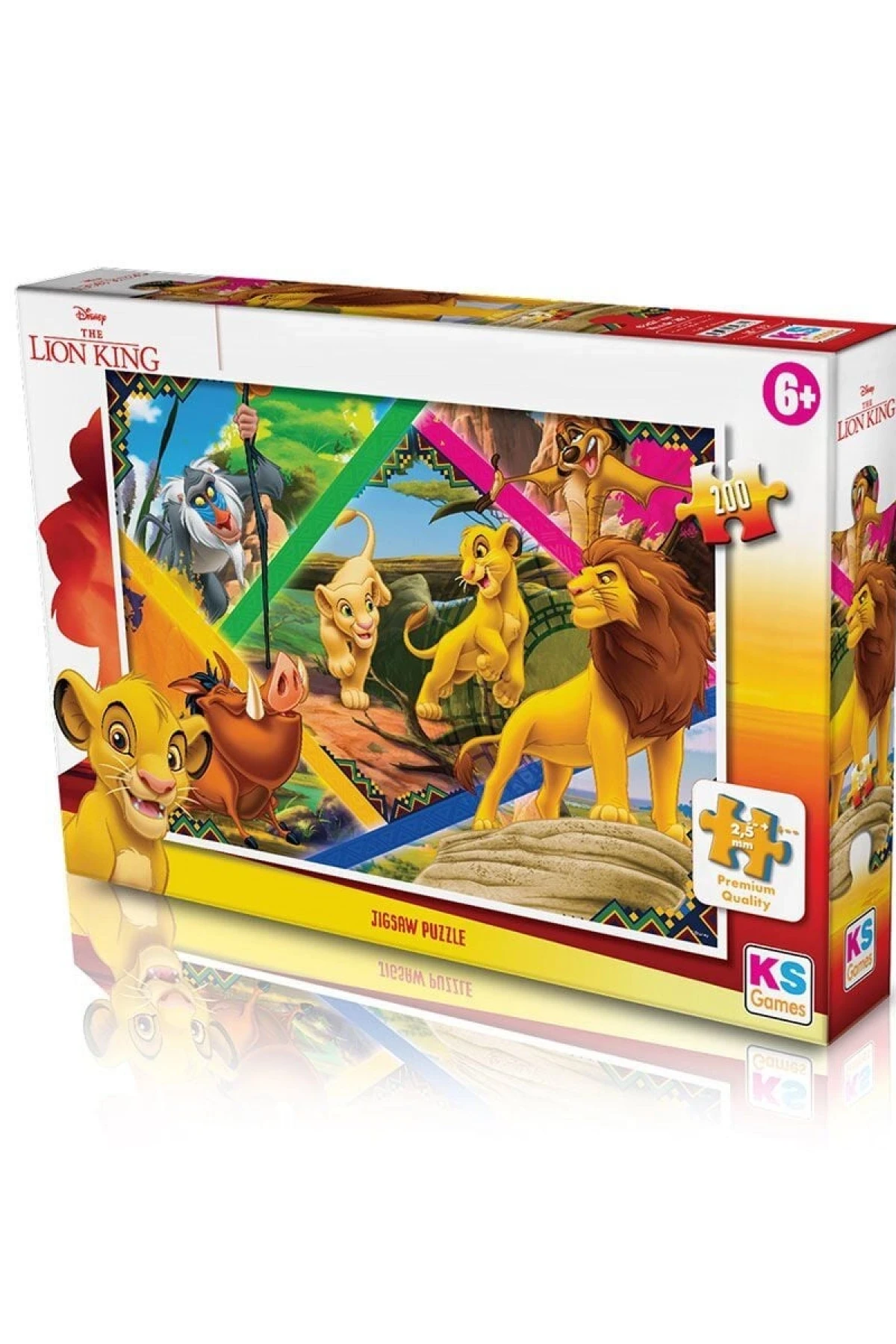 LK 113 Aslan Kral Puzzle 200 Parça - Ks Puzzle