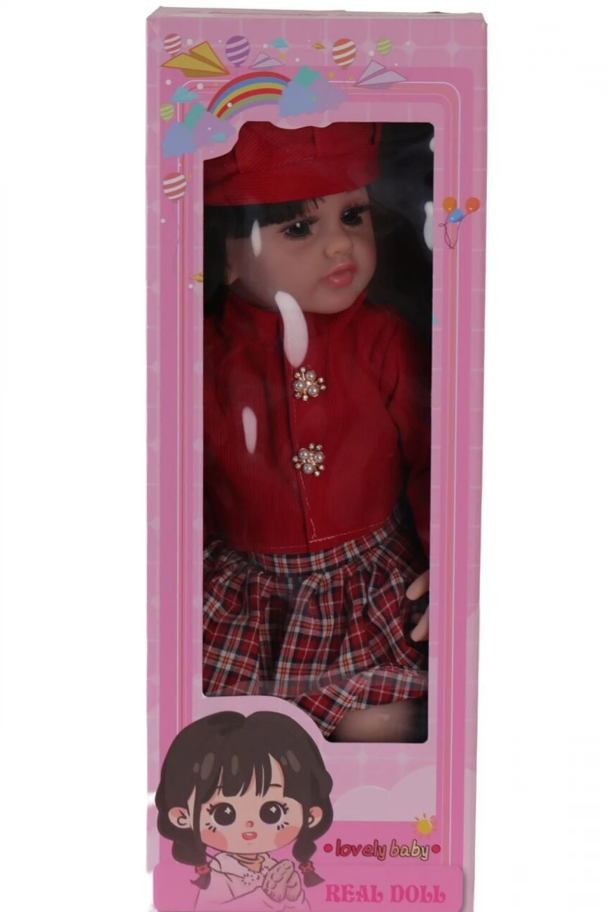 LMN232 55 CM MÜZİKLİ SİLİKONLU ET BEBEK