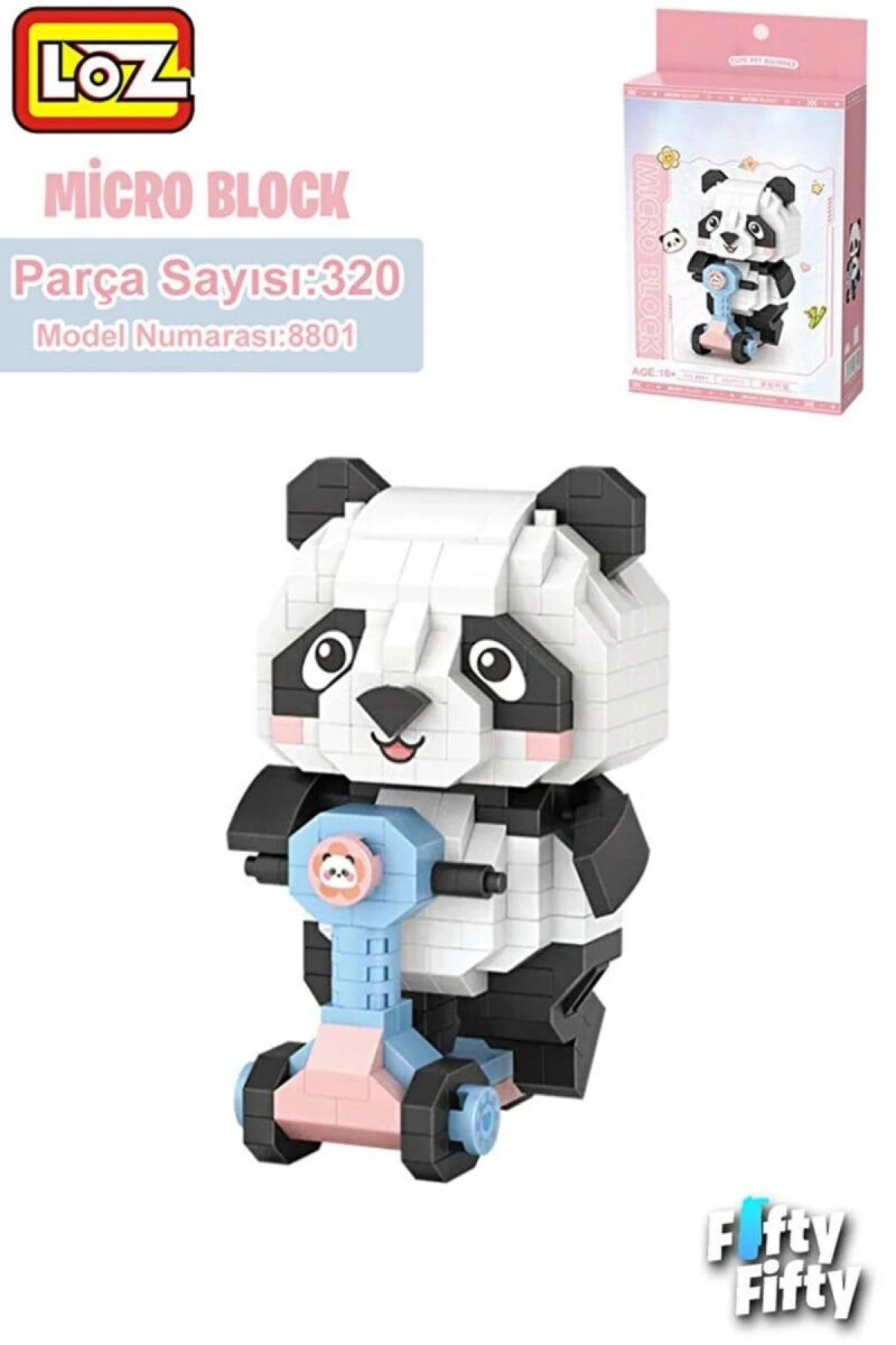 LZ8801 PANDA SCOOTER BLOCK OYUNCAK 320 PARÇA