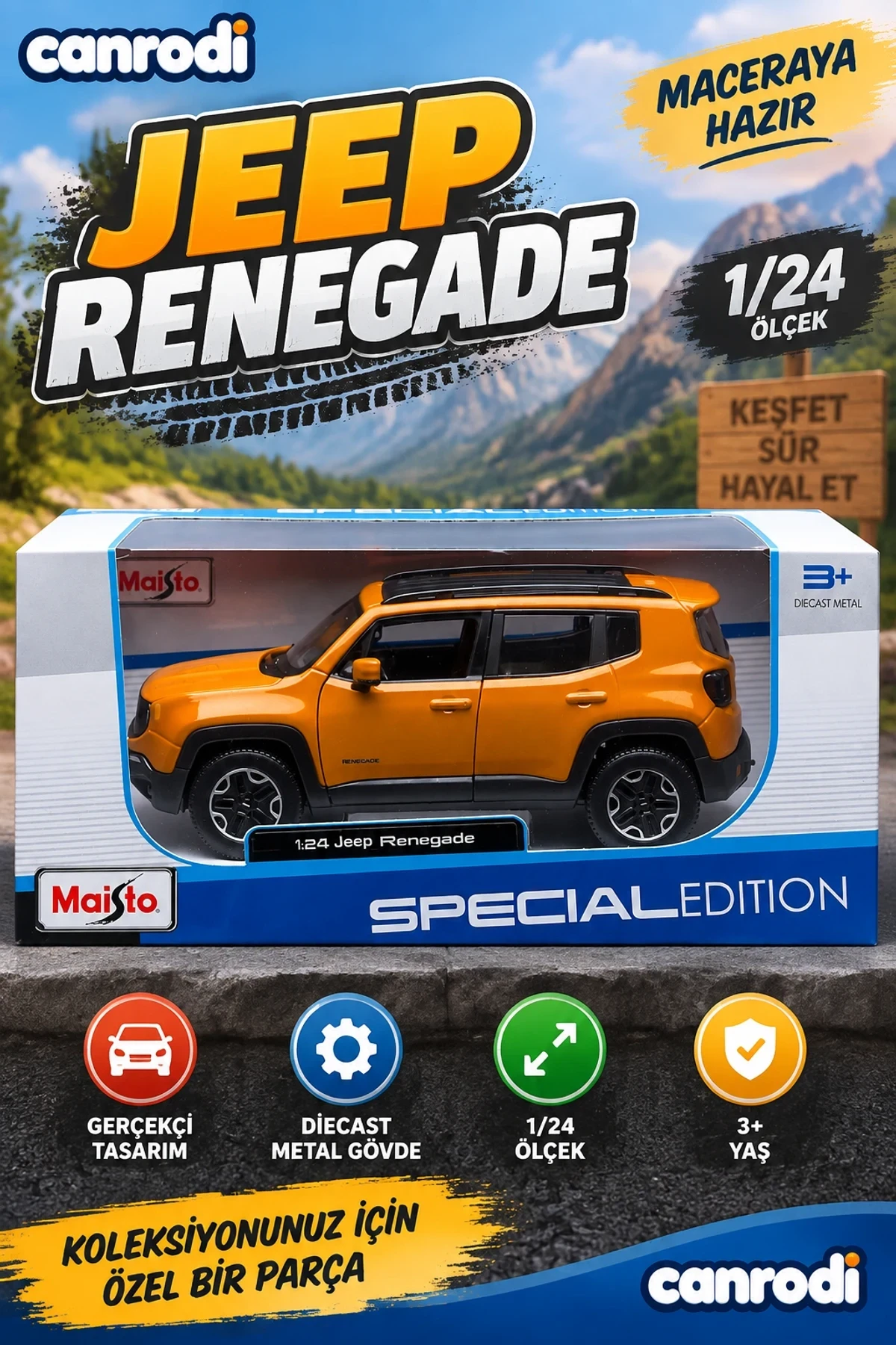 MAY 31182 1/24 Jeep Renegade