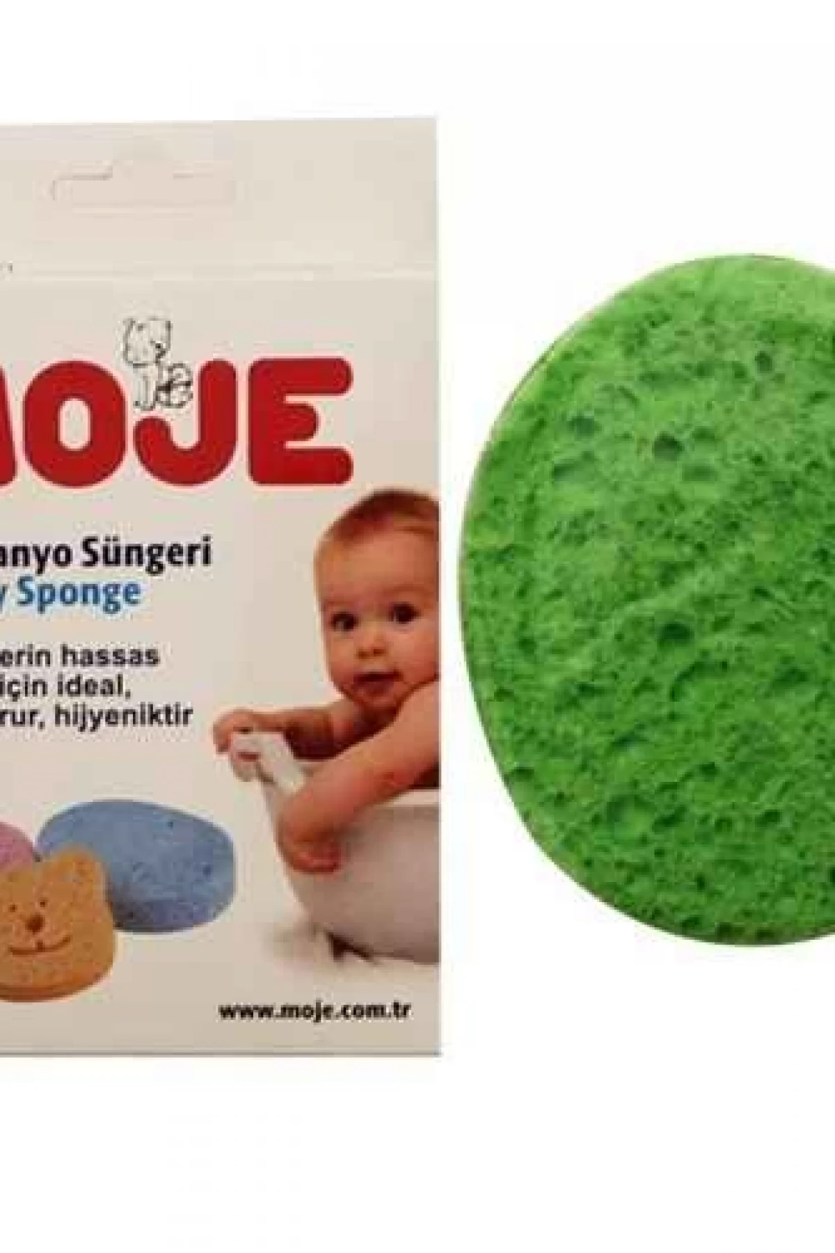 Moje Selülozik Bebek Banyo Süngeri Yeşil