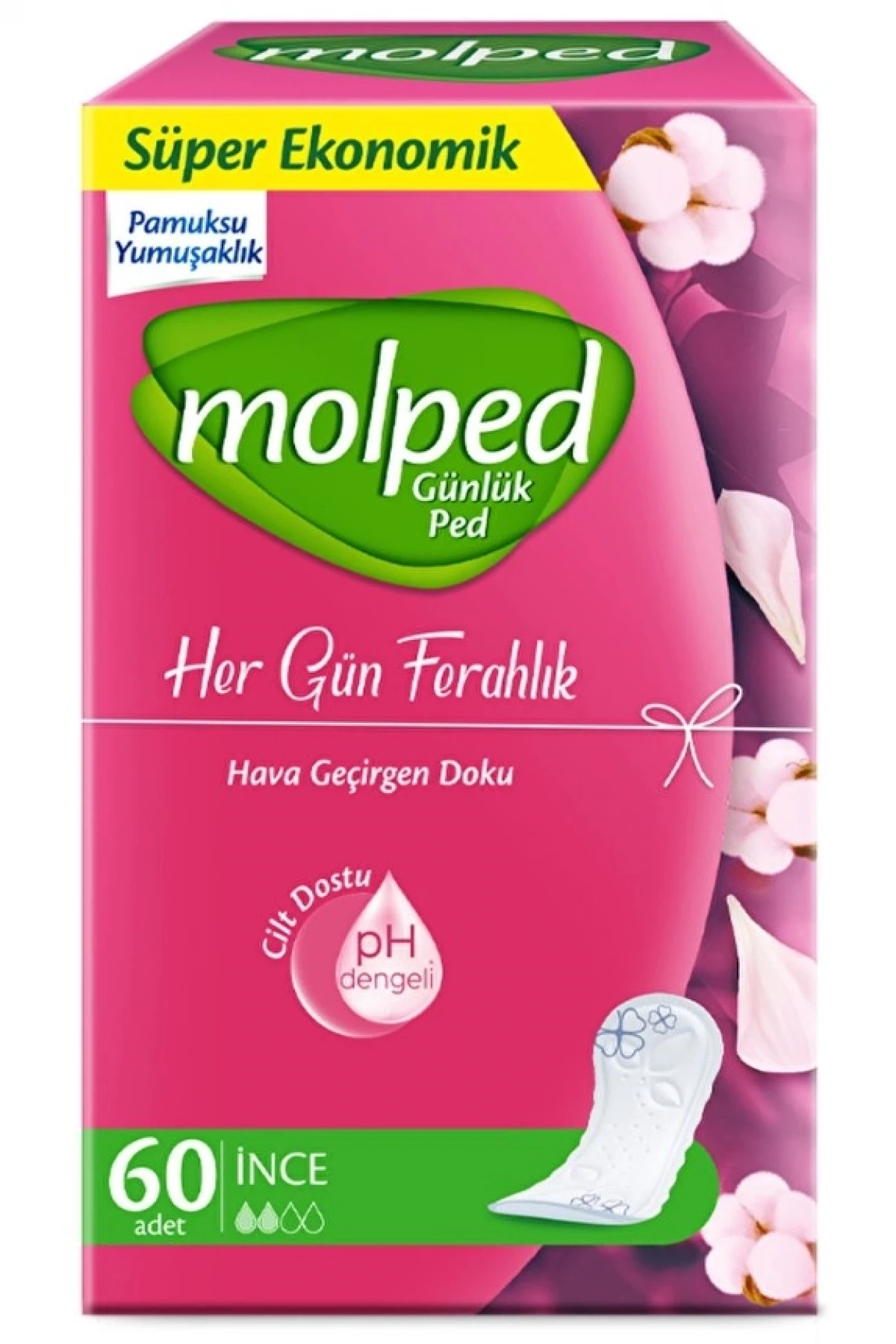 Molped Her Gün Ferahlık Günlük Ped 60lı