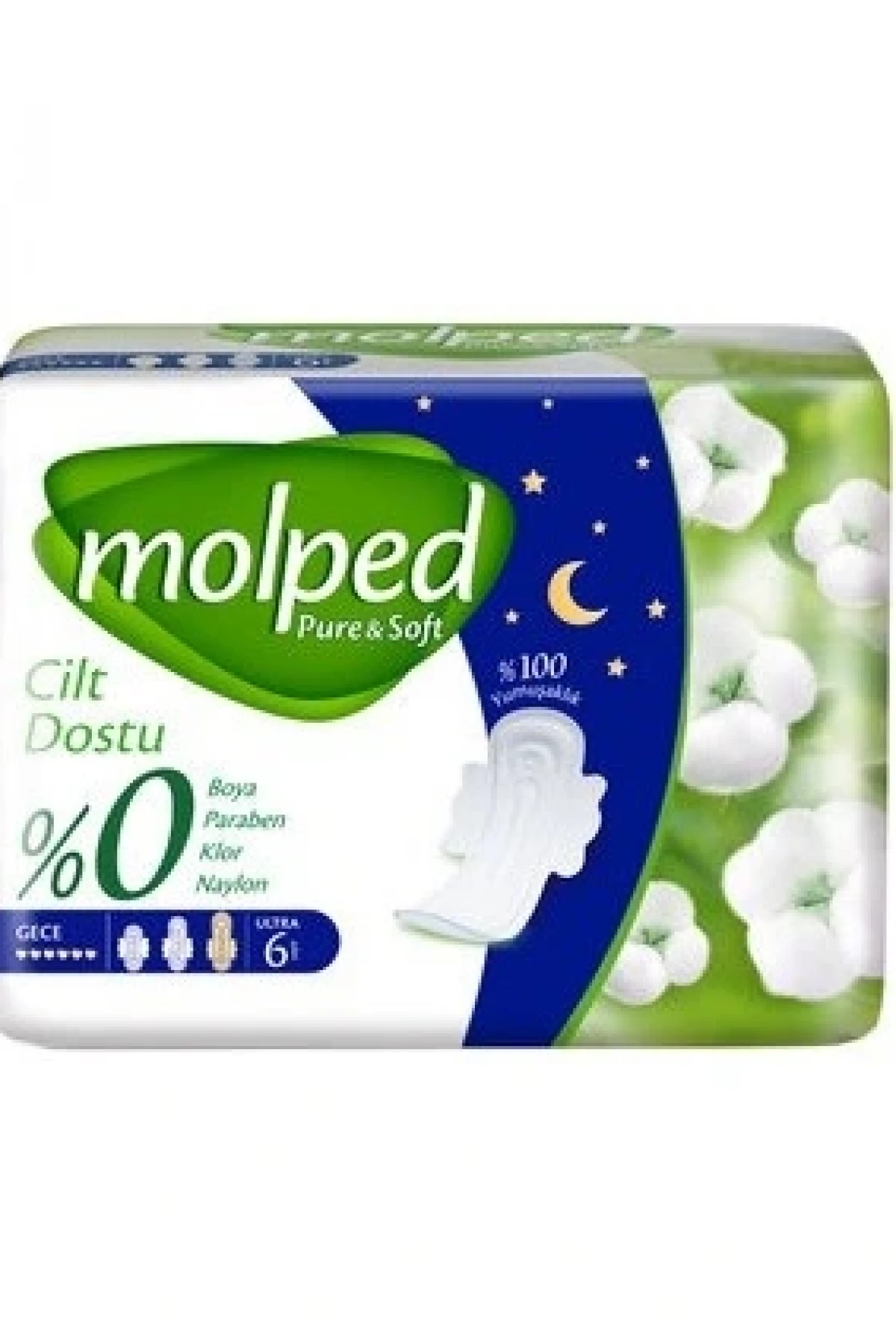 Molped Pure & Soft Gece Ped 6 Adet