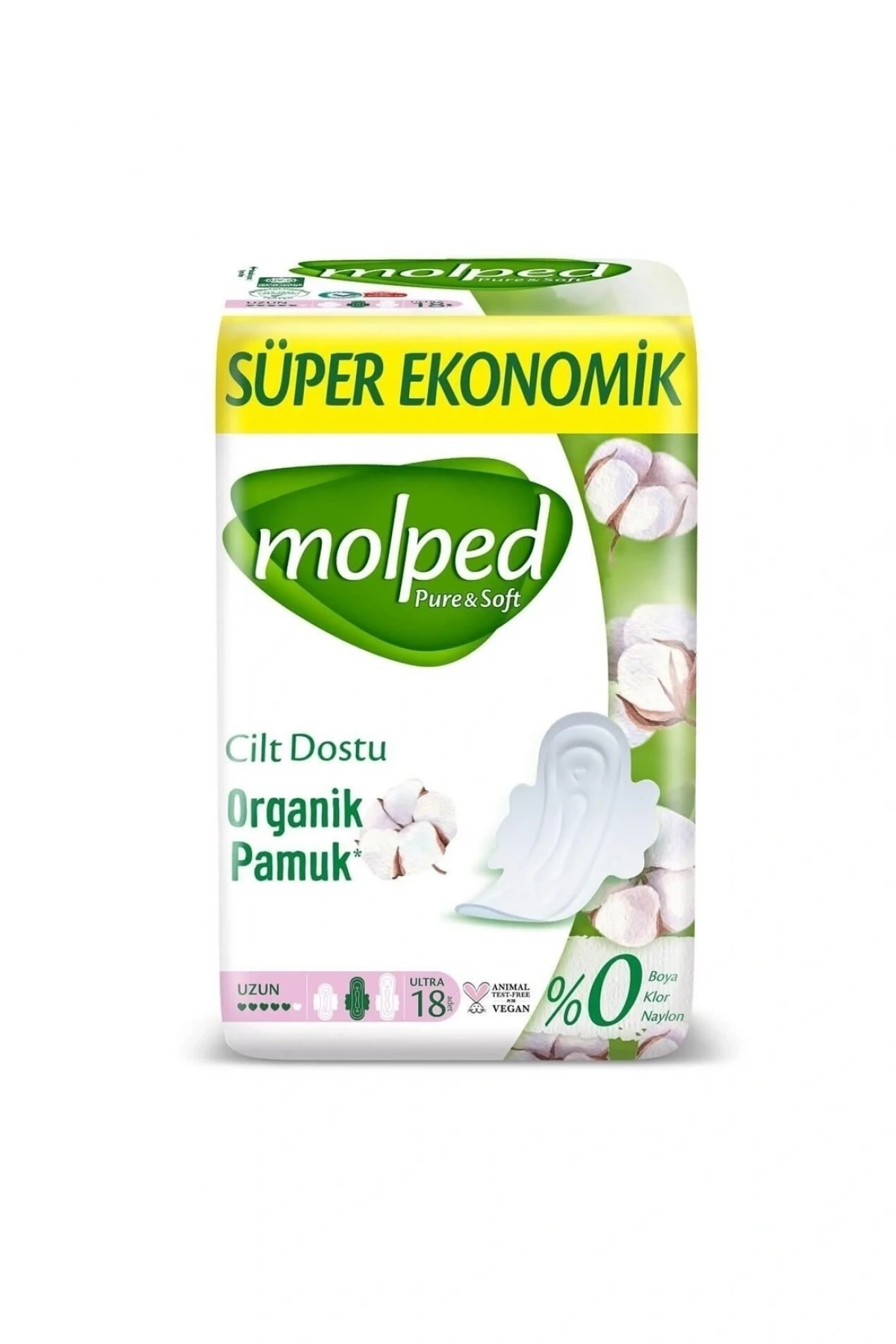 Molped Pure & Soft Ped Uzun Süper Eko 18 Adet