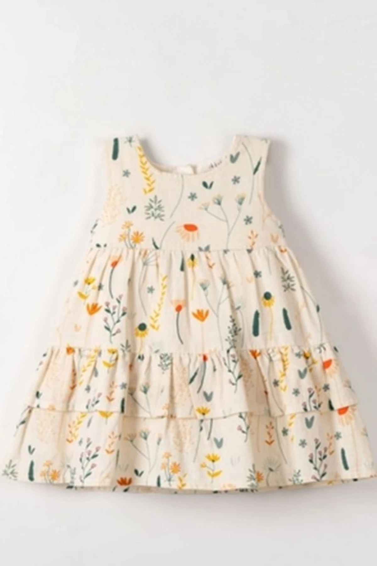 Nk Sunflower Elbise 71603 Krem