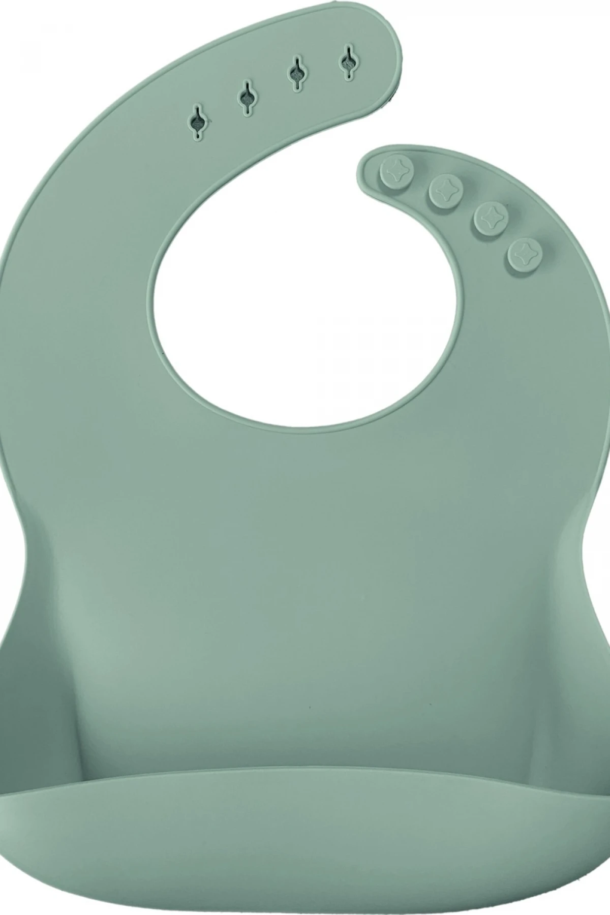 Oioi Basics Silikon Mama Önlüğü River Green