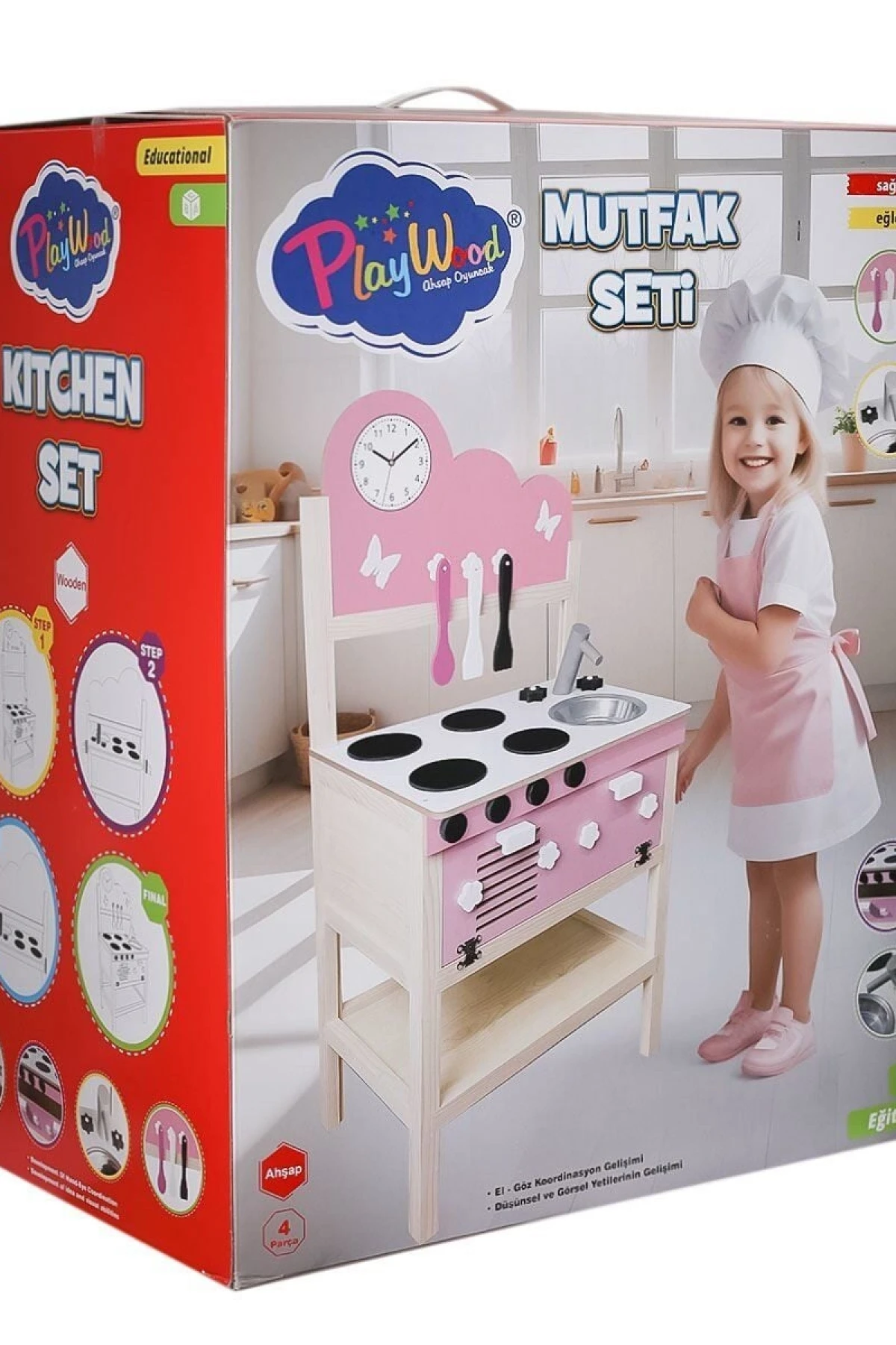 ONY-408 Ahşap Mutfak Seti -Onyıl Oyuncak