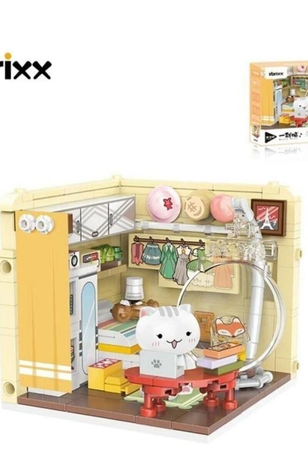 P885003 PANLOS KEDİ MUTFAK 252 PARÇA BLOCK OYUNCAK