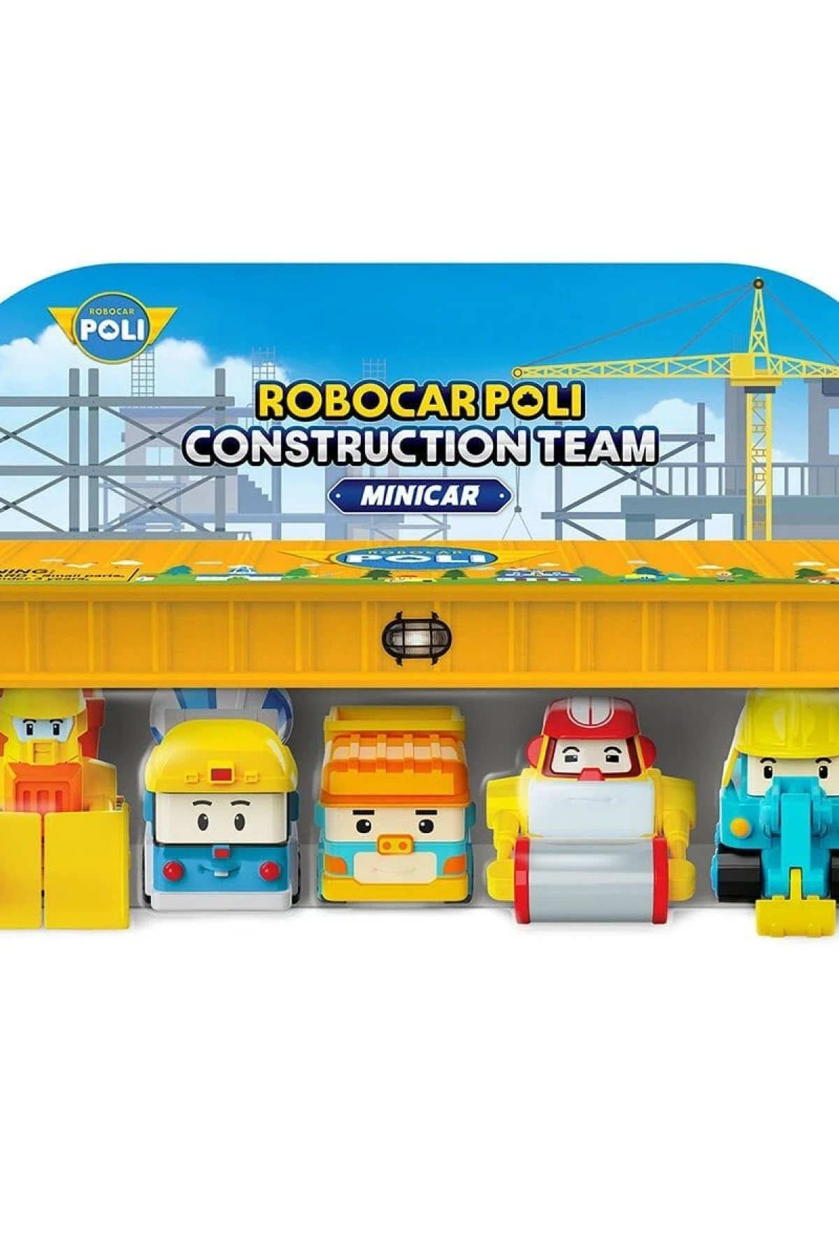POLI MRT-761 Robocar Poli Mini İnşaat Araçları 5li Set