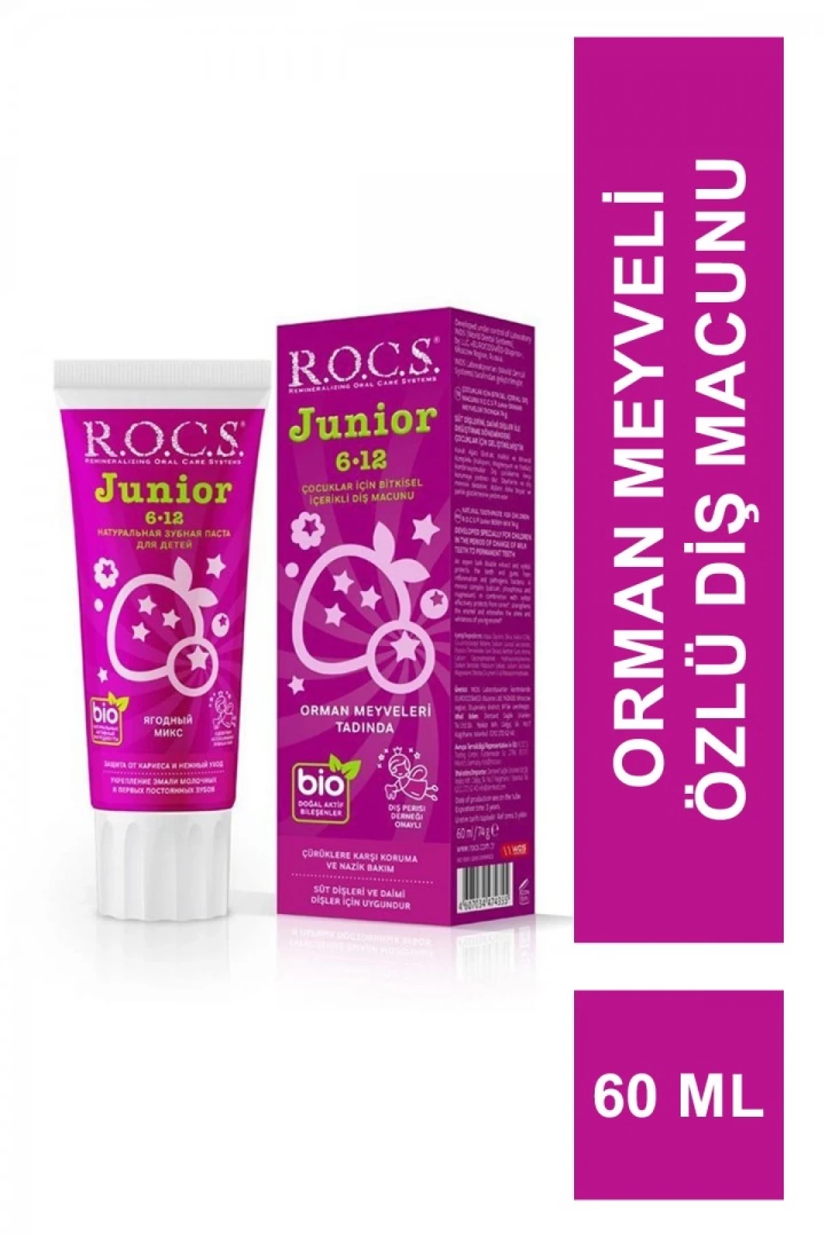 R.o.c.s. Junior Diş Macunu 6-12 Yaş 60 Ml Orman Meyveleri