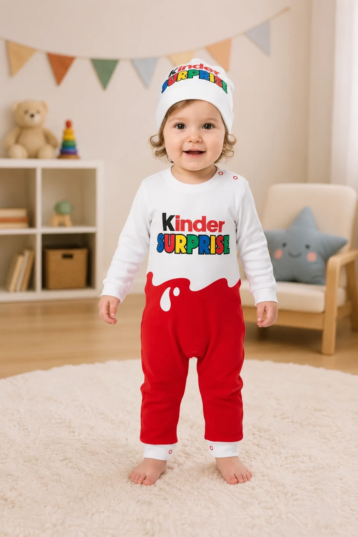 Şapkalı Bebek Tulumu – 3-12 Ay