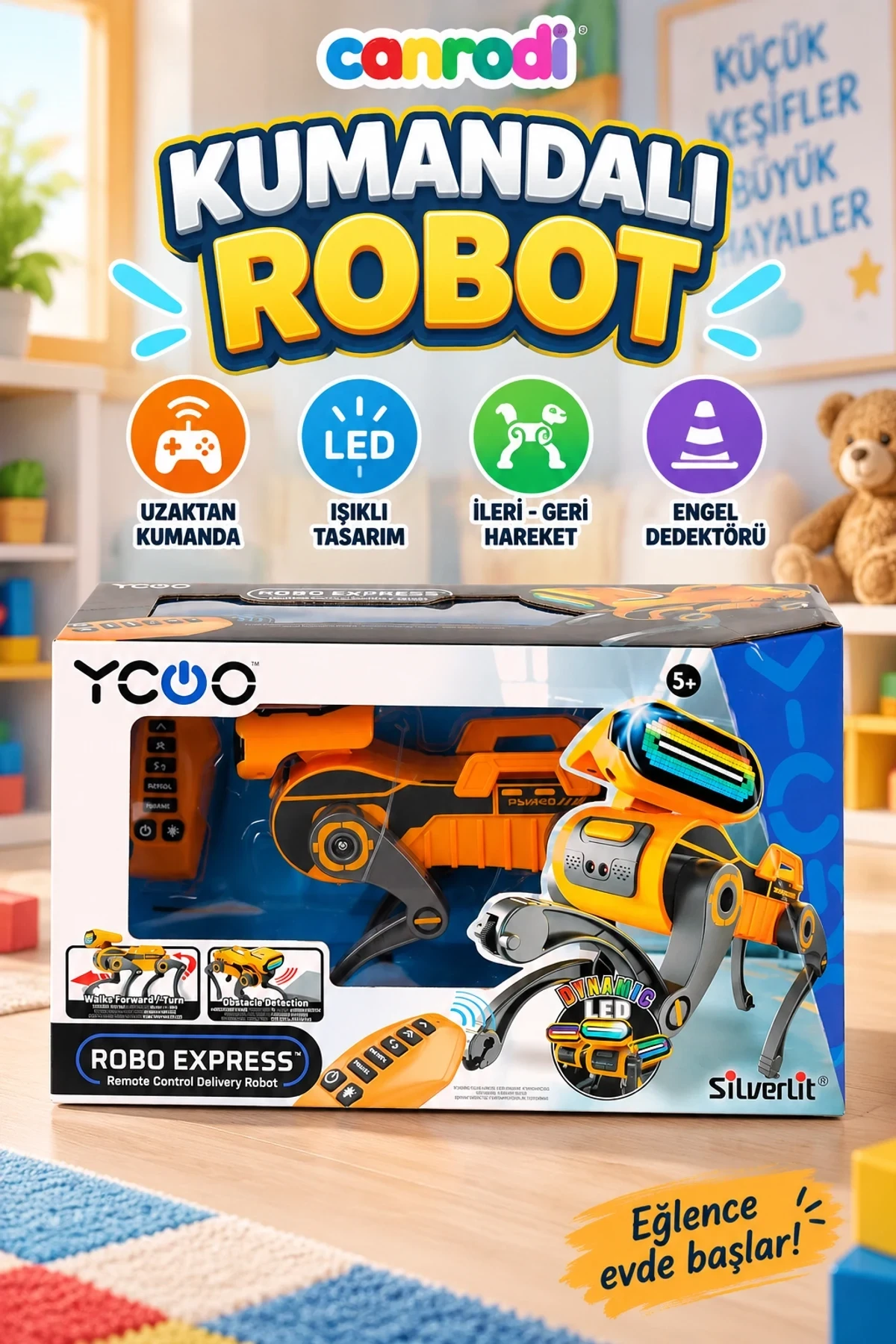 SIL 88166 Silverlit Kumandalı Robo Express -Necotoys