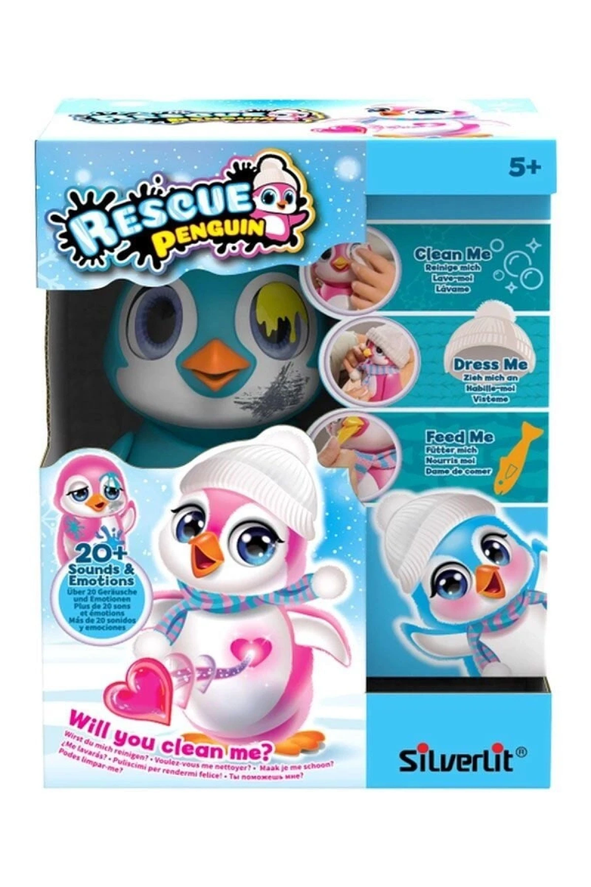 SIL 88652 Silverlit Rescue Interactive Penguen Mavi