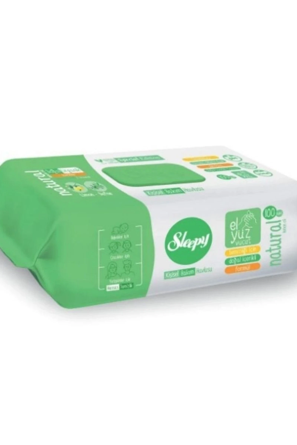 Sleepy Kişisel Bakım Havlusu 100lü Naturel