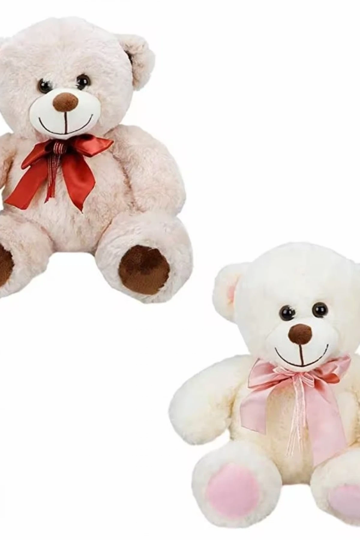 Sunman Kurdaleli Oturan Sevimli Peluş Ayı 30 Cm