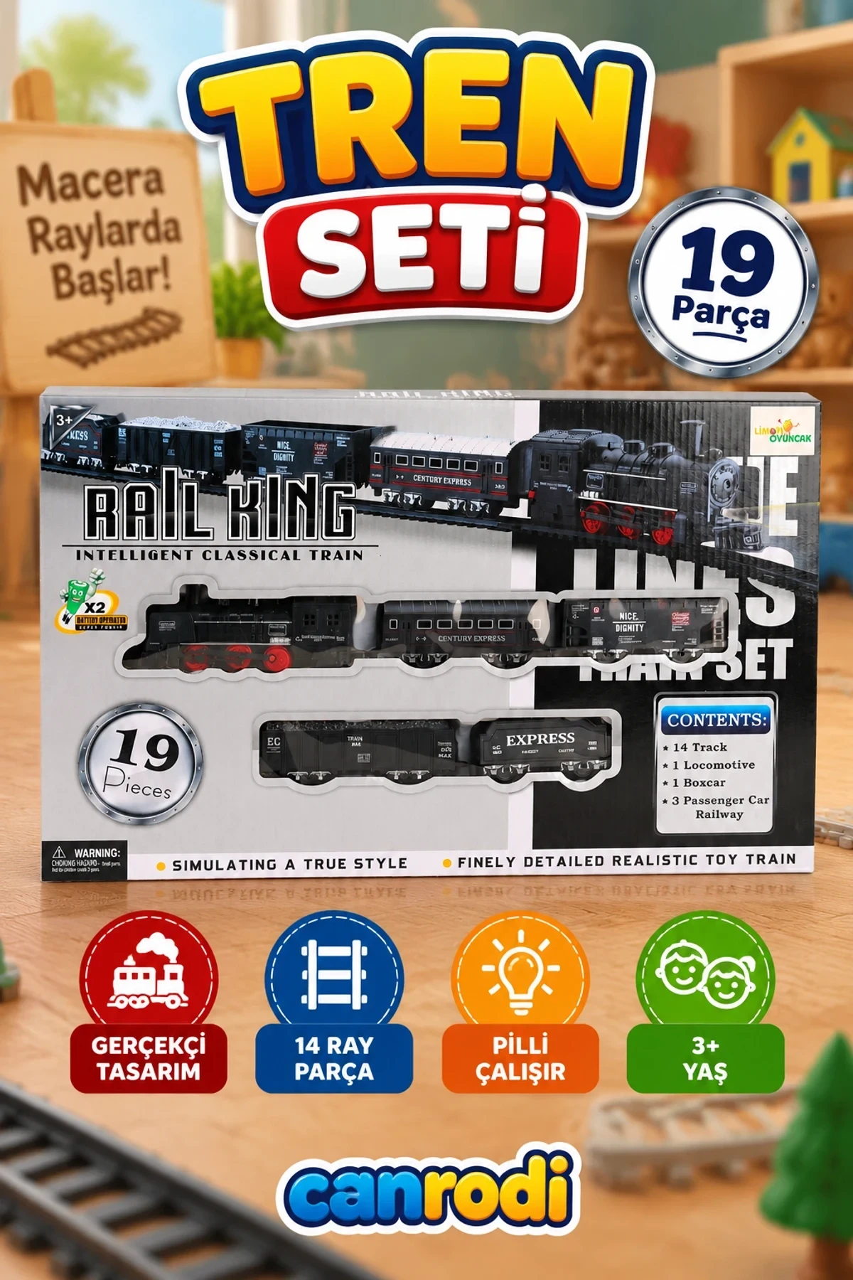 TL06 19 PARÇA TREN SETİ