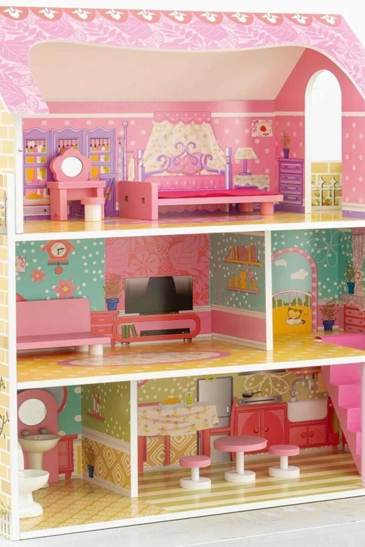 TX1055 AHŞAP 3 KATLI 10 PARÇA AKSESUARLI