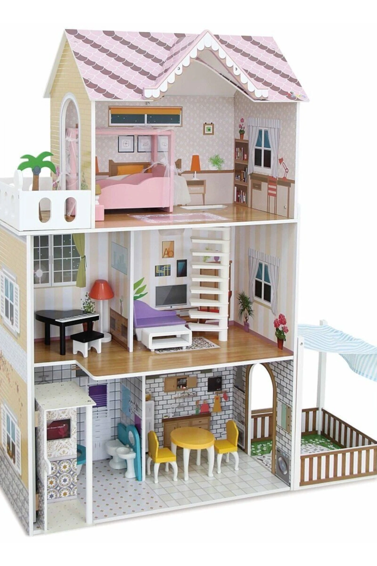 TX1195 AHŞAP 3 KATLI 15 PARÇA AKSESUARLI