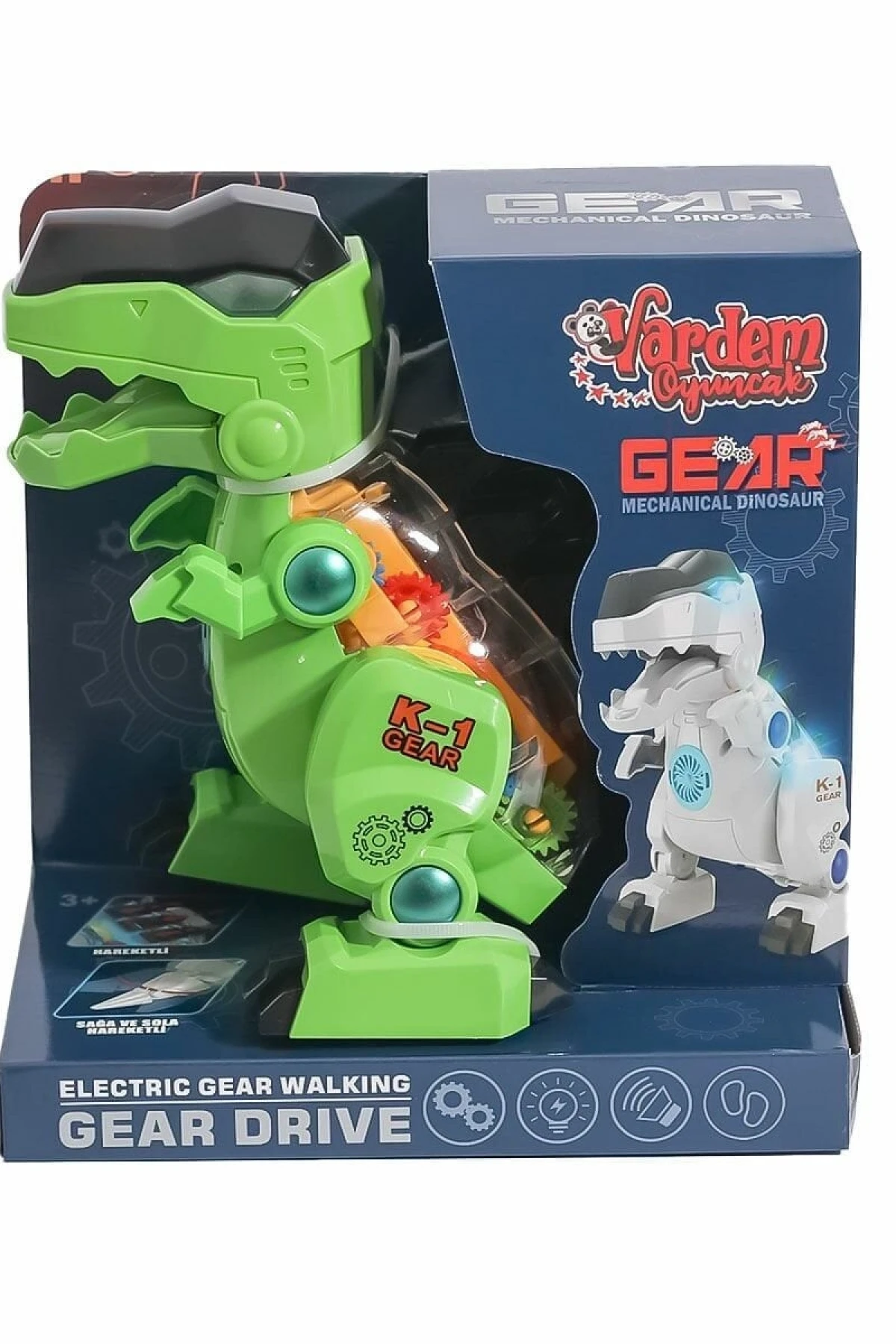WE-K-1A Müzikli ve Işıklı Robot Dinazor -Vardem