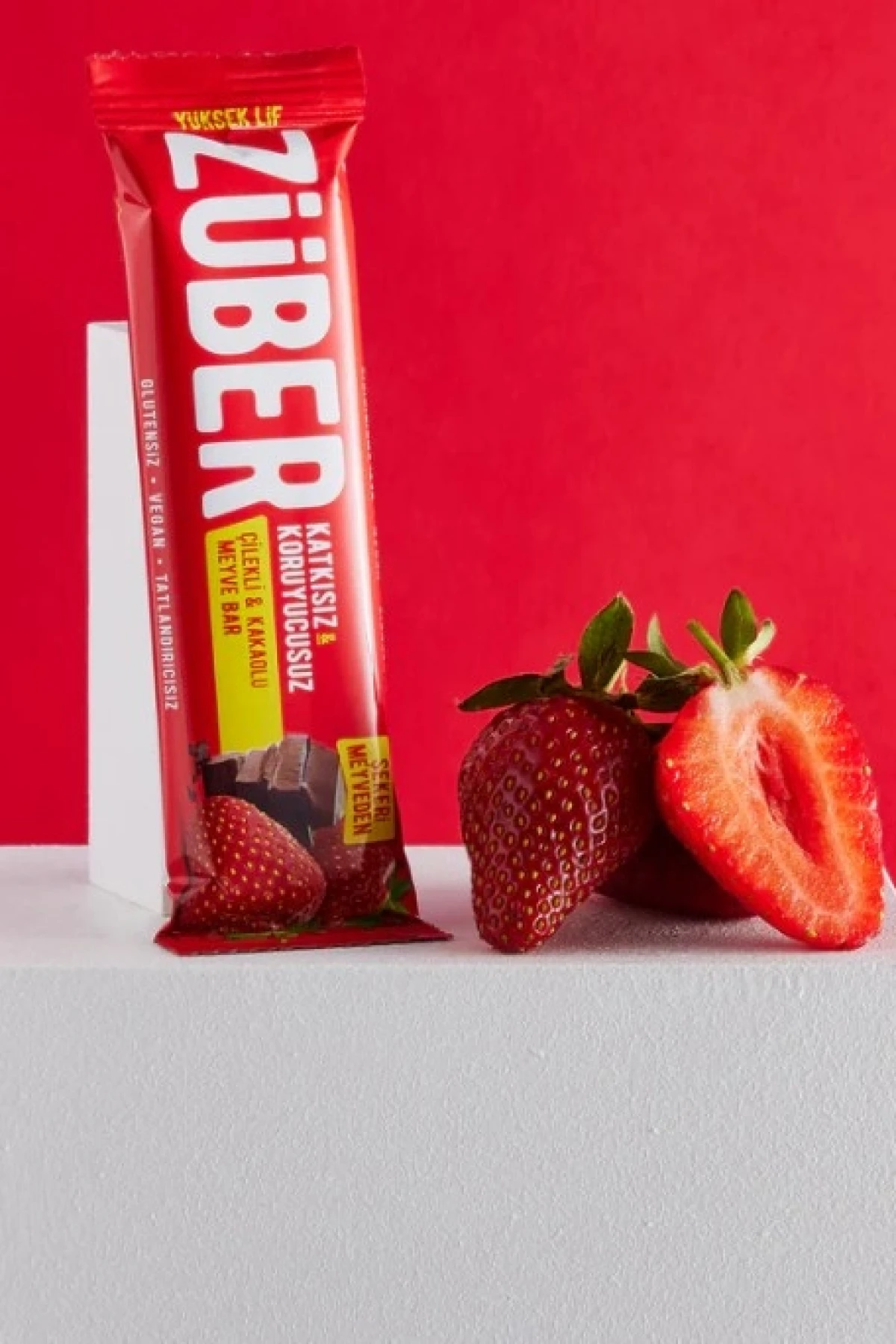 Züber Meyve Barı 40 Gr Çilekli Kakaolu