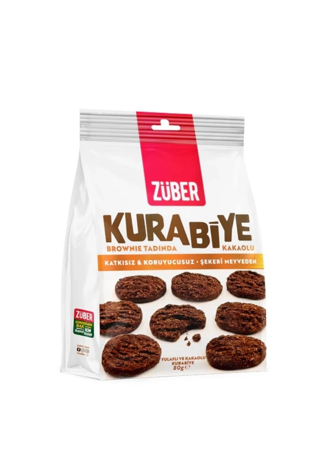 Züber Orijinal Yulaflı Kurabiye 80 Gr Kakaolu