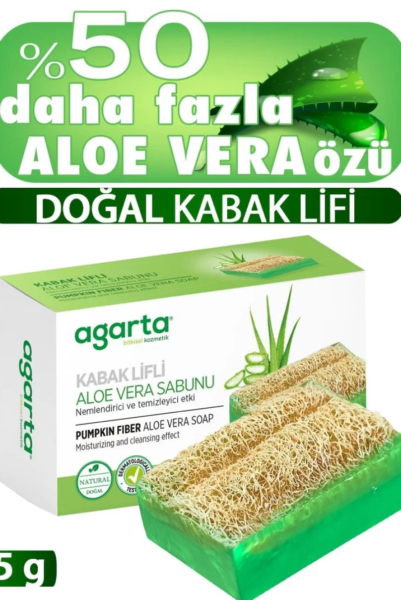 Agarta Kabak Lifli Aloe Vera Sabunu 125 Gr