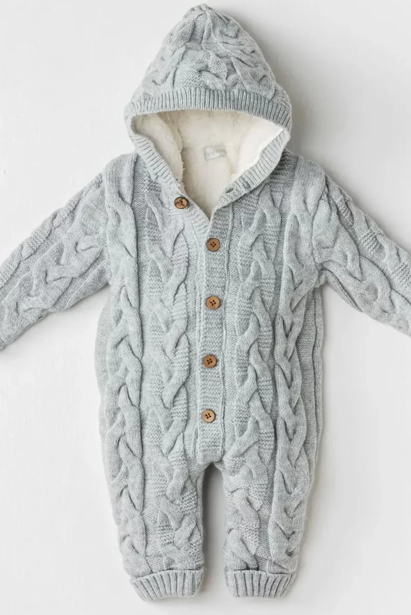 Andywawa AC24336 Knitwear Triko Bebe Kozmonot Grey Melange