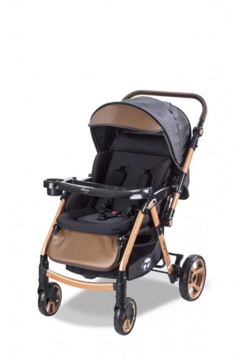 Baby Care 500 Combo Maxi Pro Çift Yönlü Puset Gold Siyah