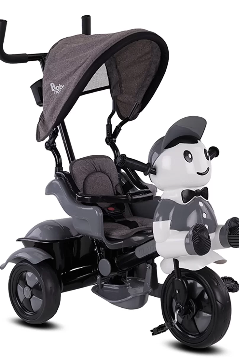 Babyhope 125 Yupi Triycle 3 Tekerli Kontrollü Bisiklet (Gri) Gri