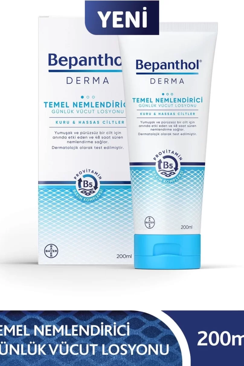 Bepanthol Derma Temel Nemlendirici Günlük Vücut Losyonu 200ml