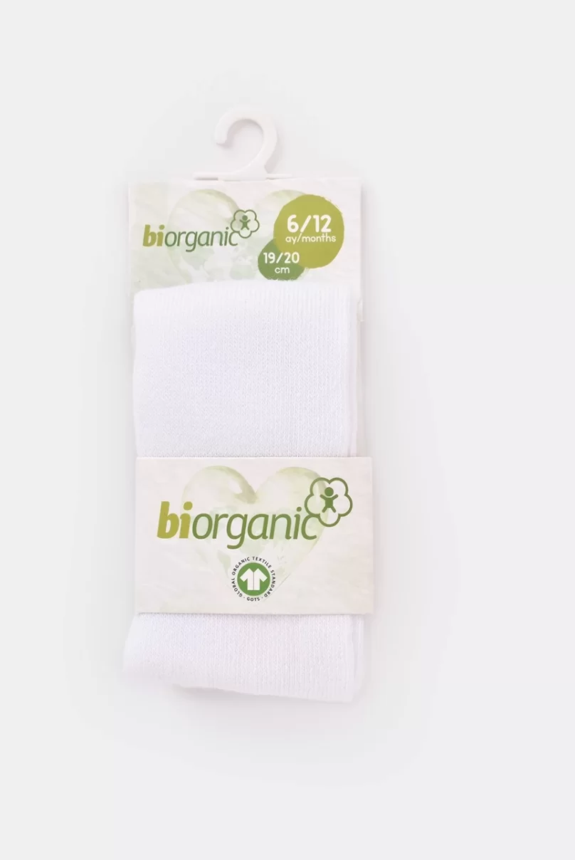 Bibaby Biorganic Basic Külotlu Çorap 68235 Beyaz