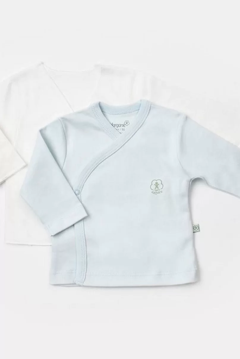 Bibaby Biorganic Basic Nature İç Dış Bebek Zıbın 73275 Mavi