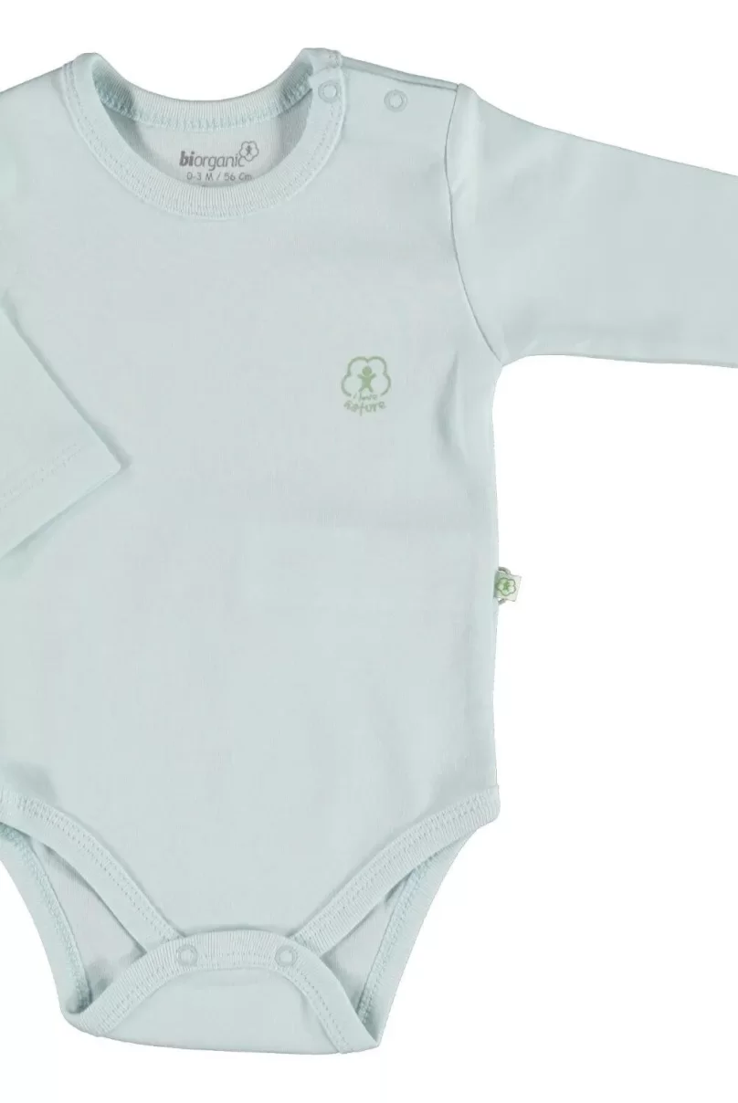 Bibaby Biorganic Basic Nature Uzun Kol Body 56883 Mavi