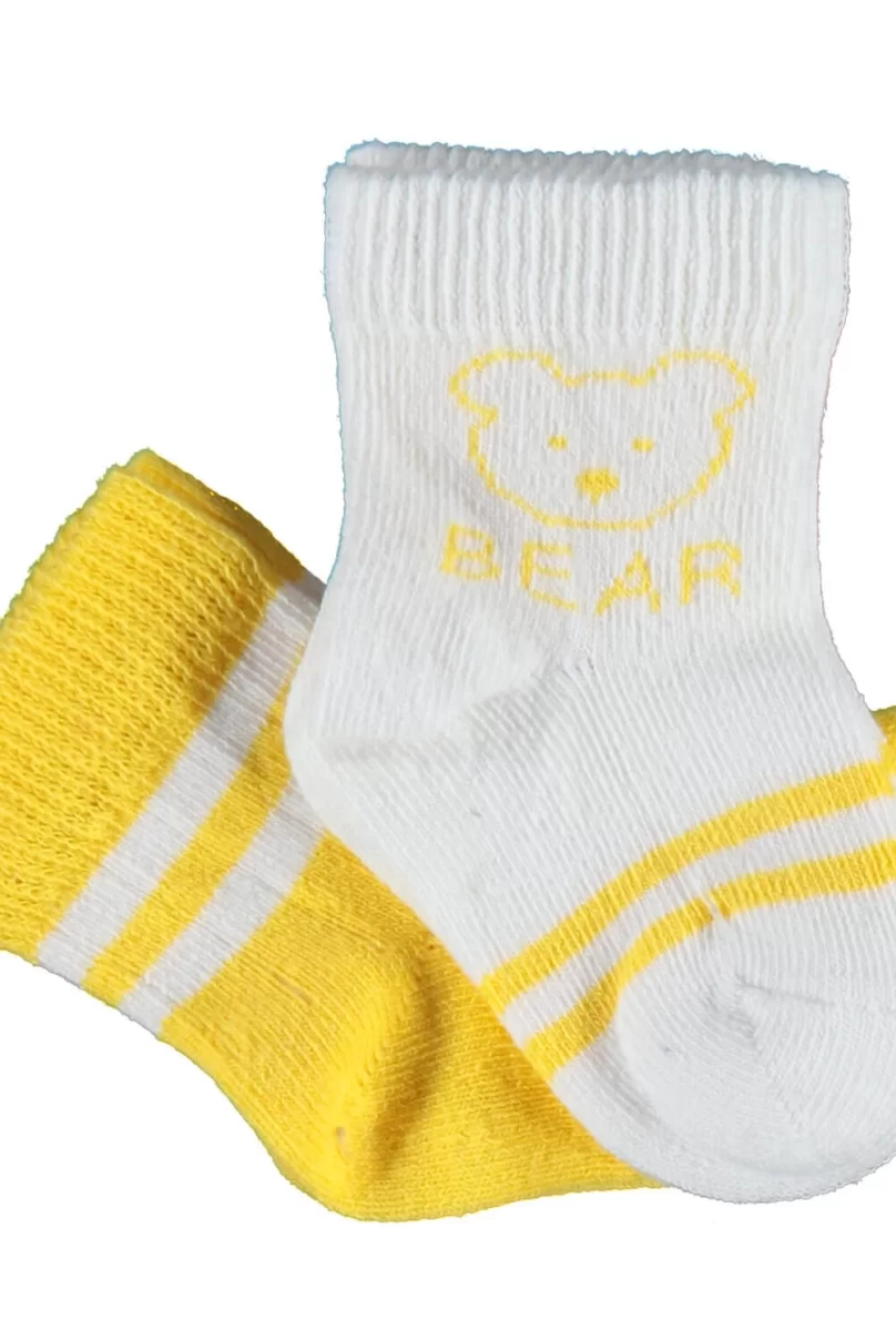 Bibaby Biorganic Bear 2Li Kız Çorap 68412 Sarı