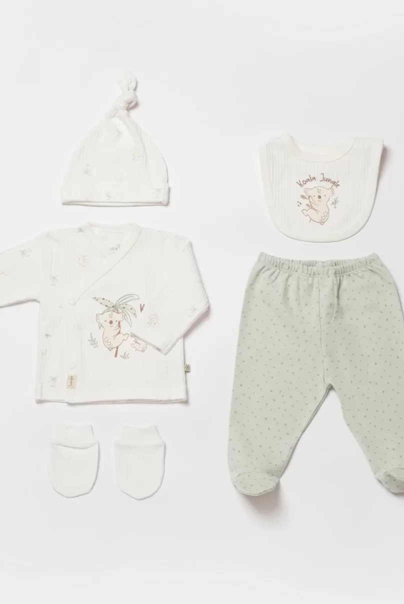 Bibaby Biorganic Koala Jungle 5Li Hastane Çıkış Seti 62325 Mint