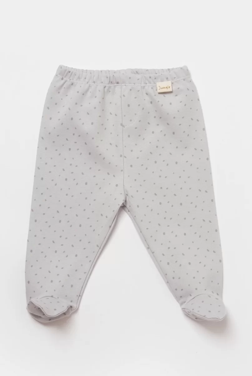 Bibaby Biorganic Koala Jungle Patikli Pantolon 57888 Gri