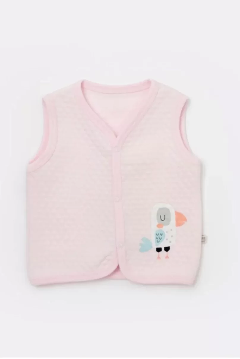 Bibaby Colors Polly Kapitone Yelek 61481 Pembe