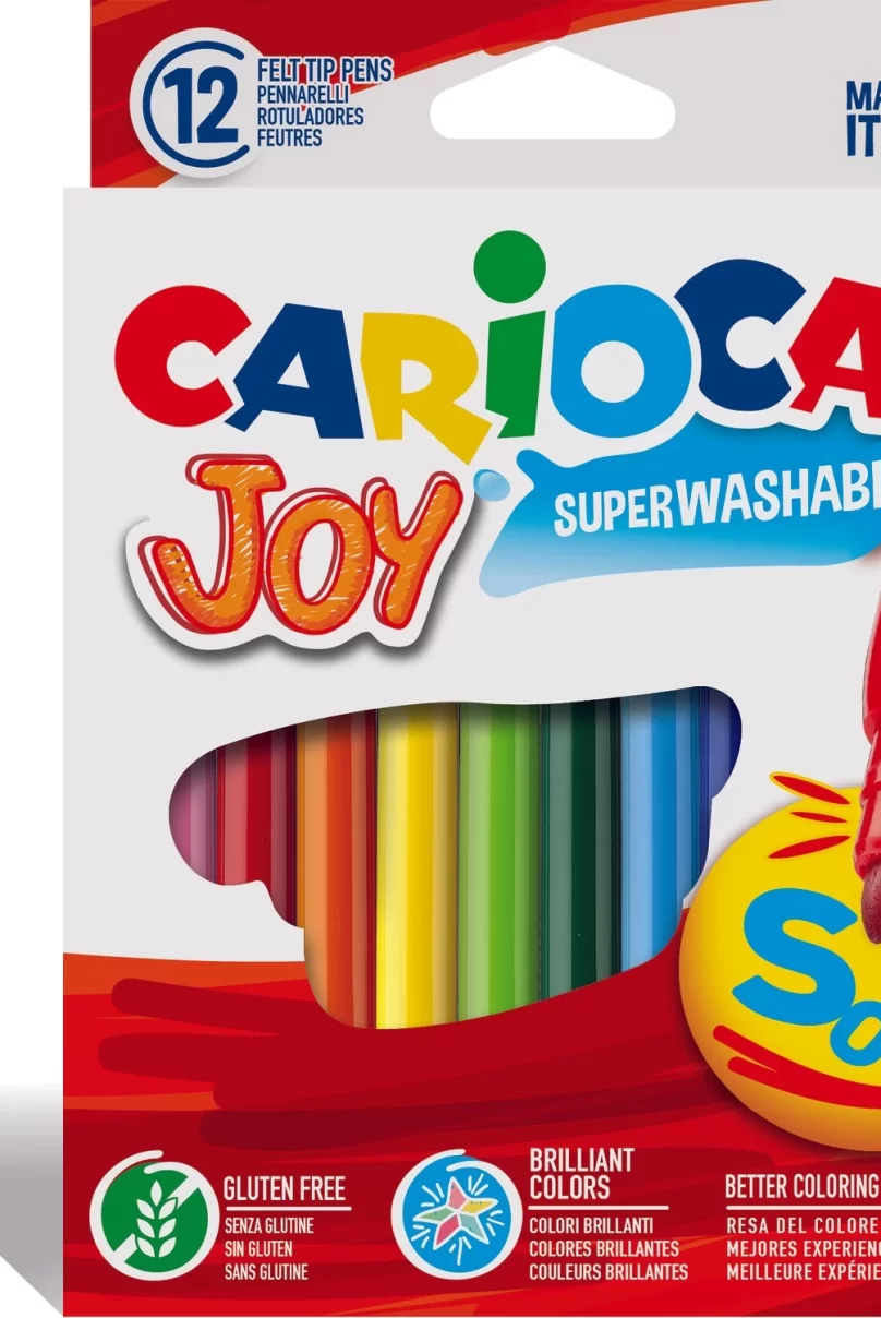 Carioca Joy Süper Yıkanabilir Keçeli Boya Kalemi 12Li