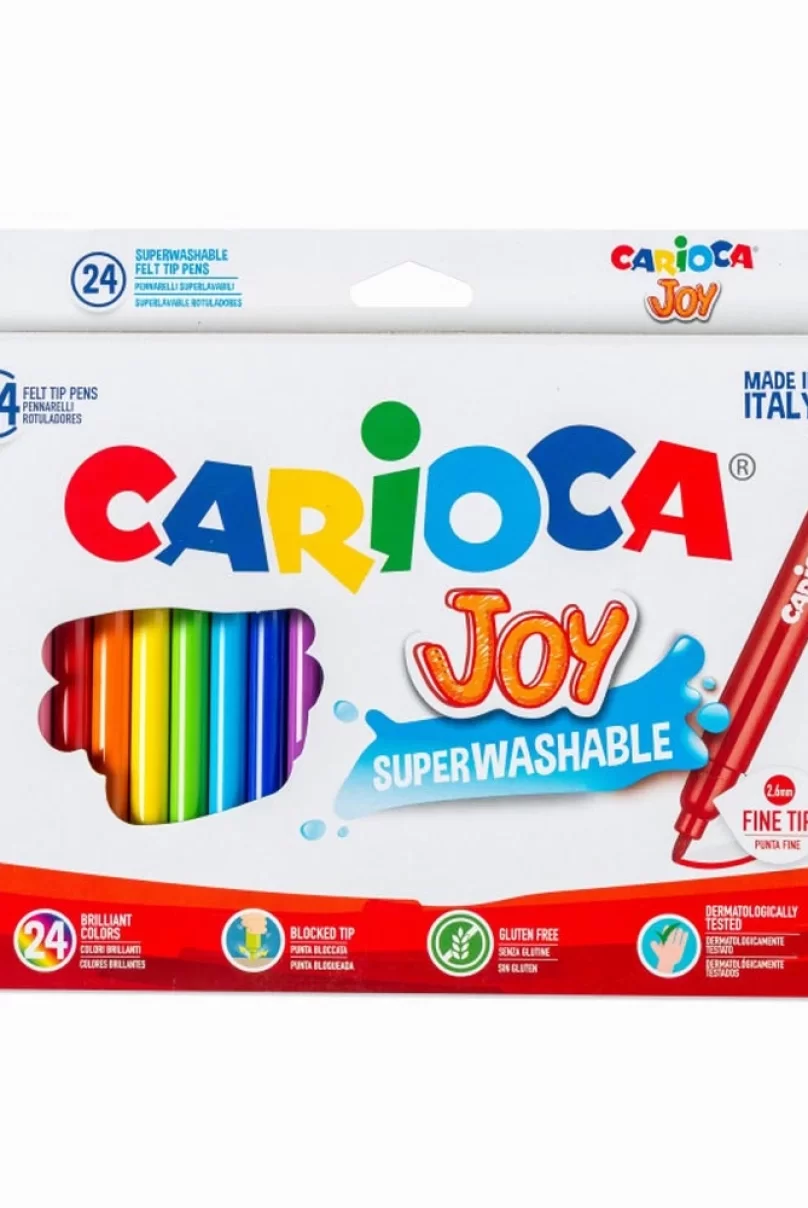 Carioca Joy Süper Yıkanabilir Keçeli Boya Kalemi 24Lü