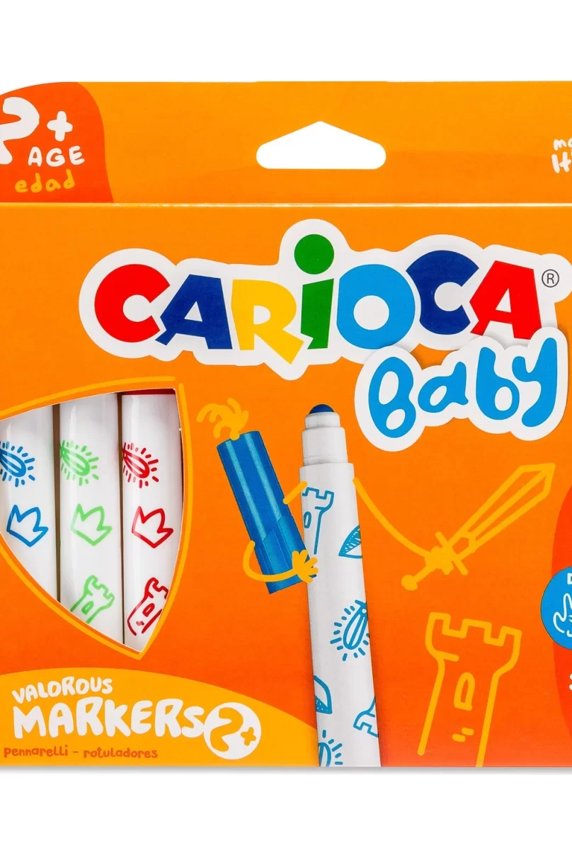 Carioca Jumbo Bebek Süper Yıkanabilir Keçeli Boya Kalemi 12Li