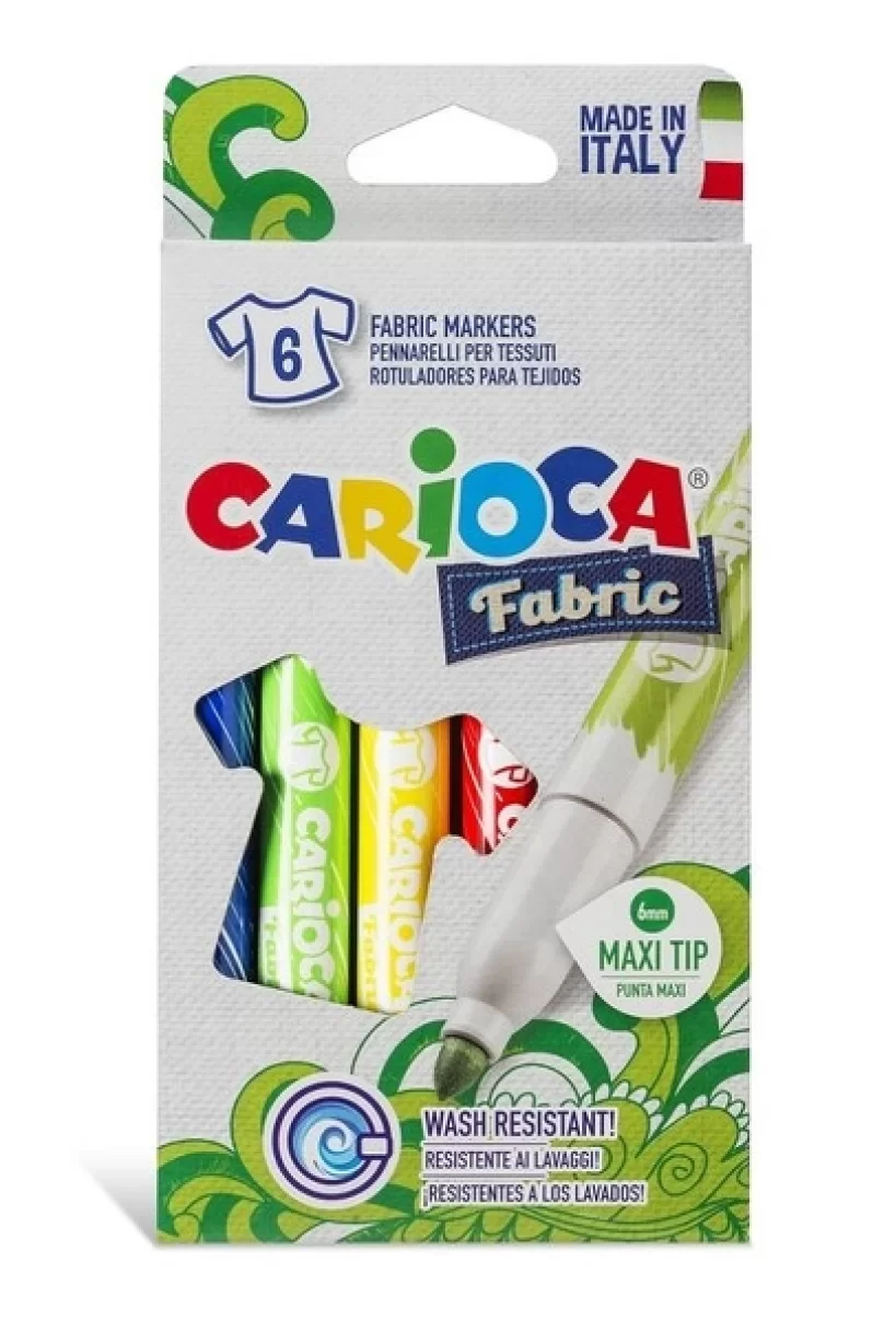 Carioca Keçeli Kumaş Boyama Kalemi Maxı 6Lı