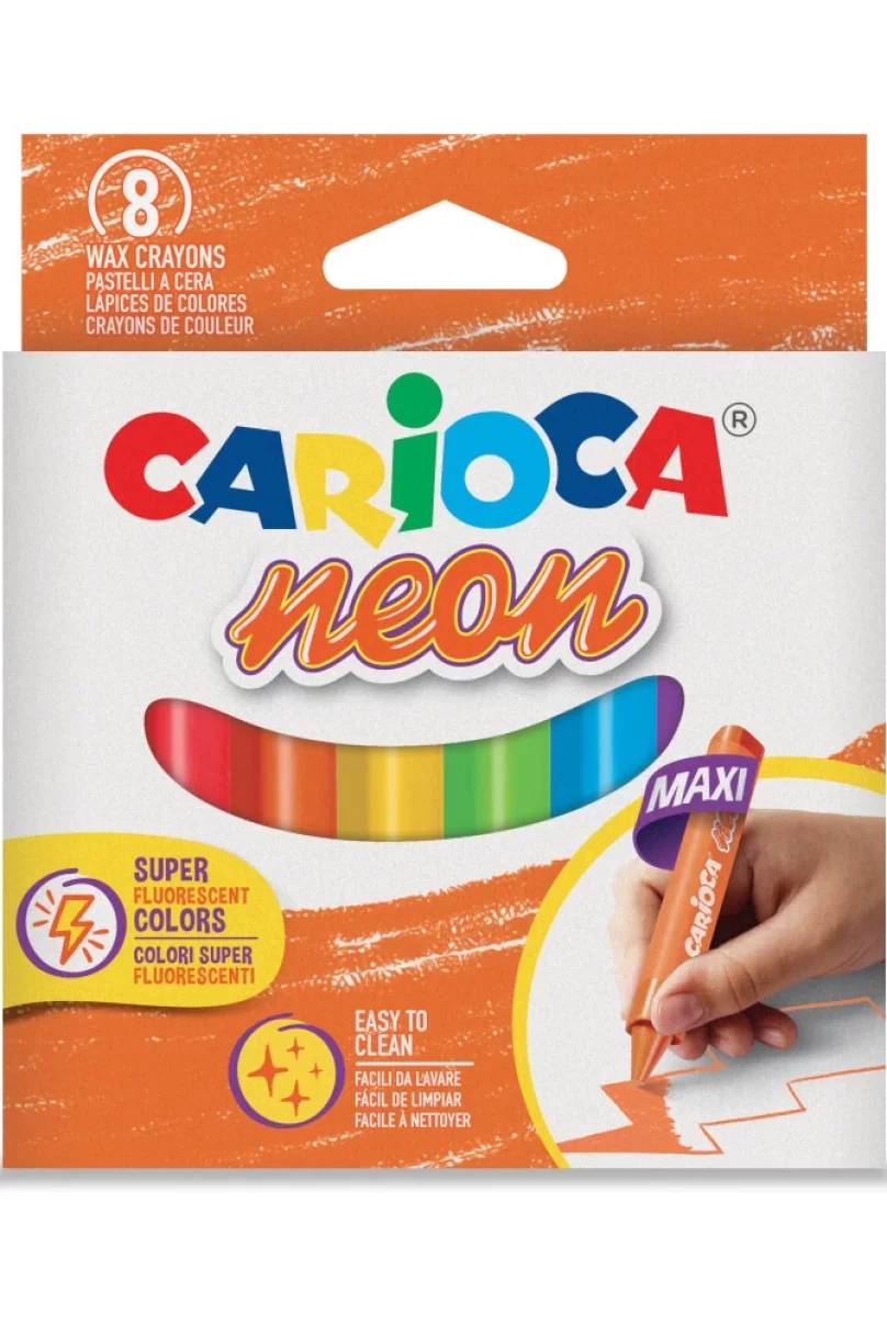 Carioca Pastel Boya Kalemi Fosforlu 8Li