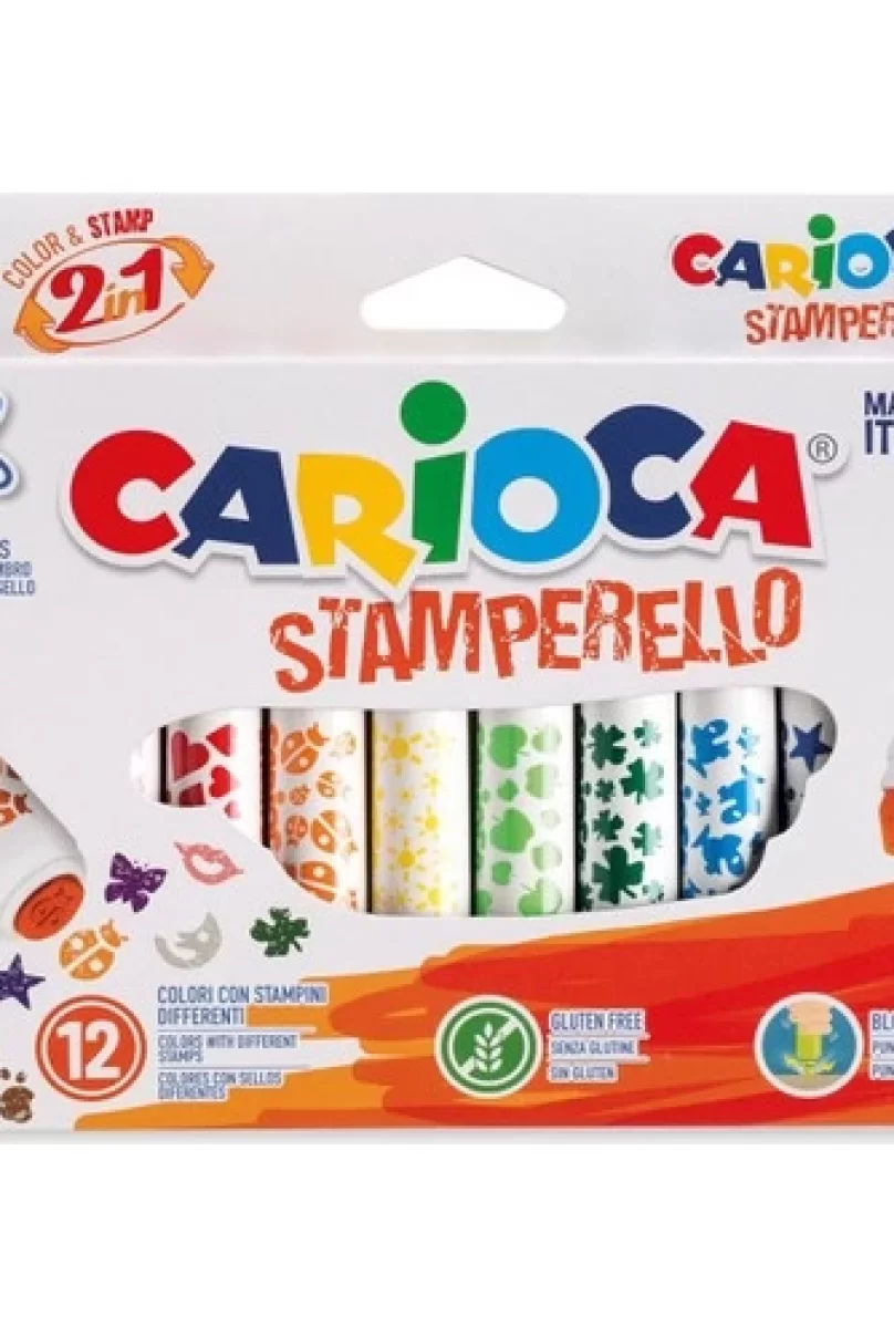 Carioca Stamperello Yıkanabilir Keçeli Boya Kalemi 12Li