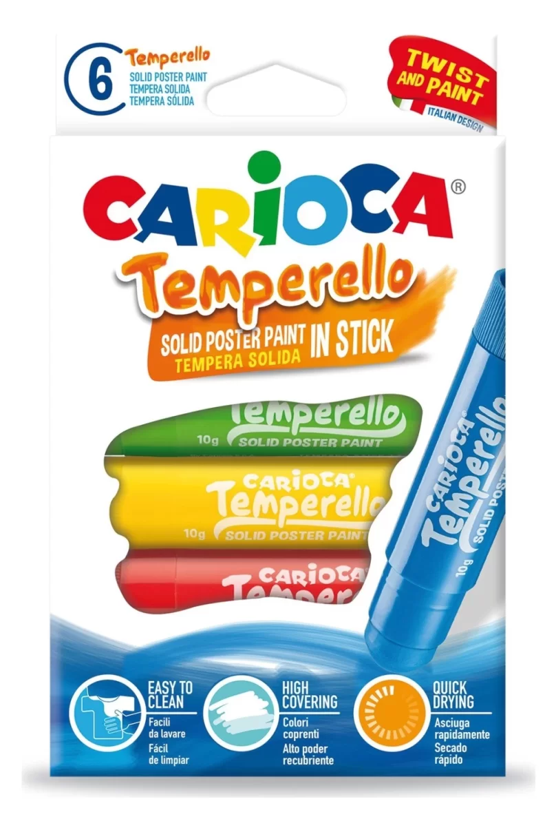 Carioca Temperello Stick Poster Boya Kalemi 6Lı