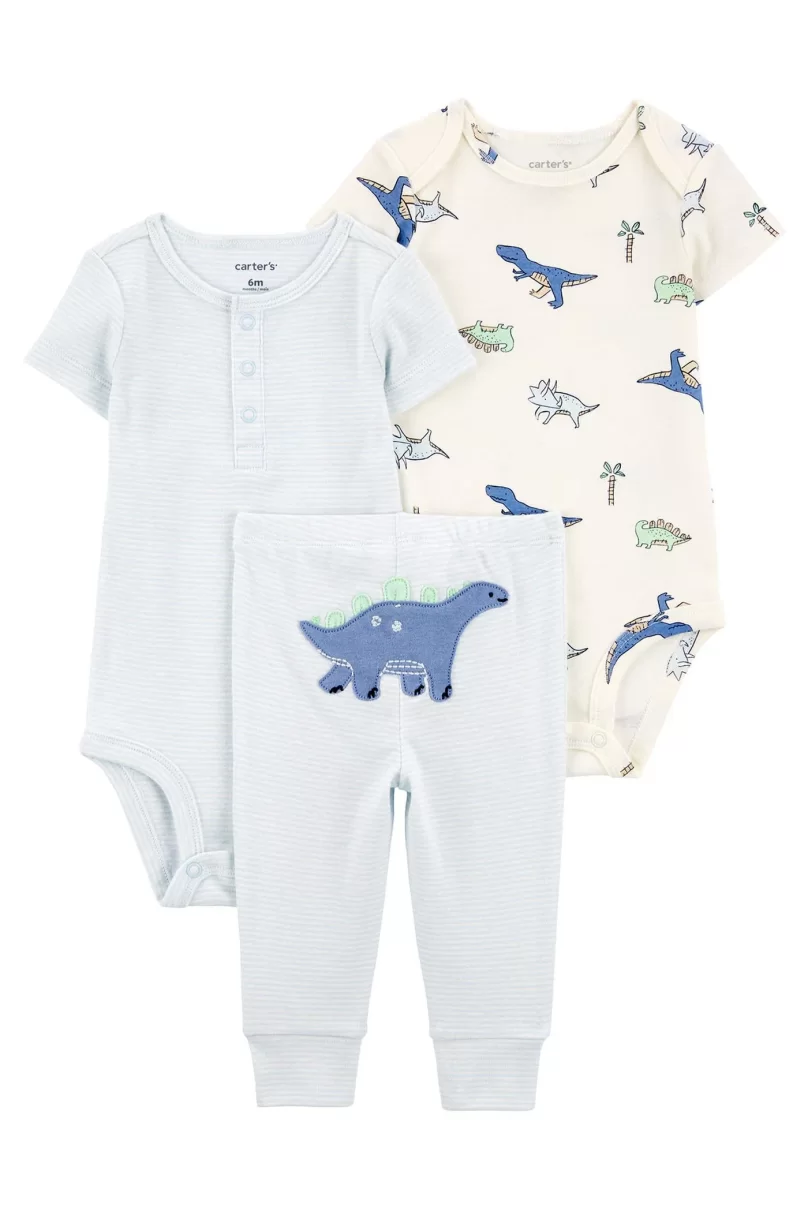 Carters Erkek Bebek Body Pantolon Set 3lü Paket 1R035110 Renkli